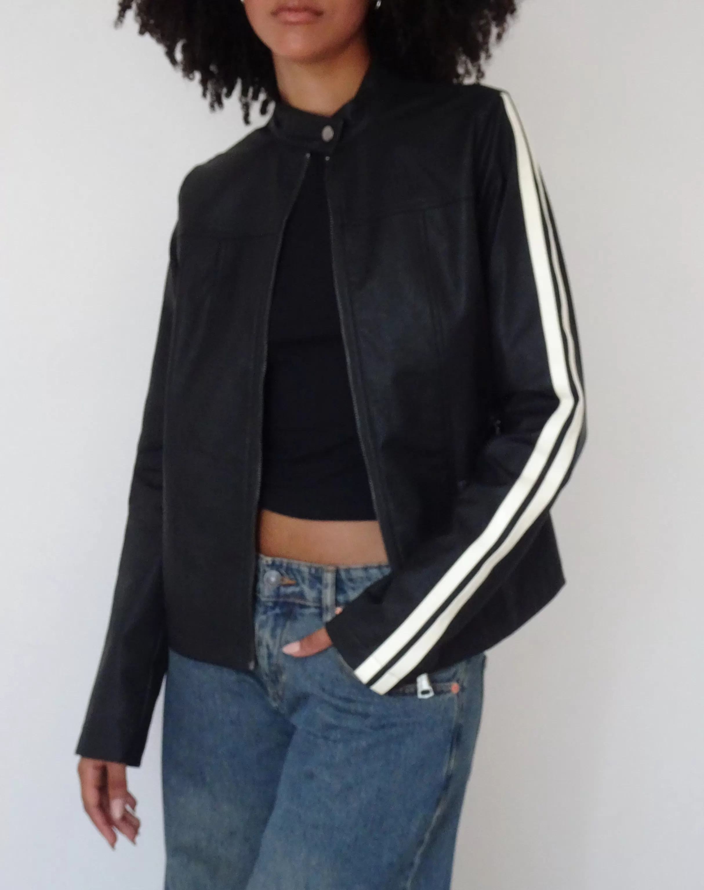 Outlet Jacquie Zip Up Biker Jacket In SALE COATS & JACKETS | PU JACKETS