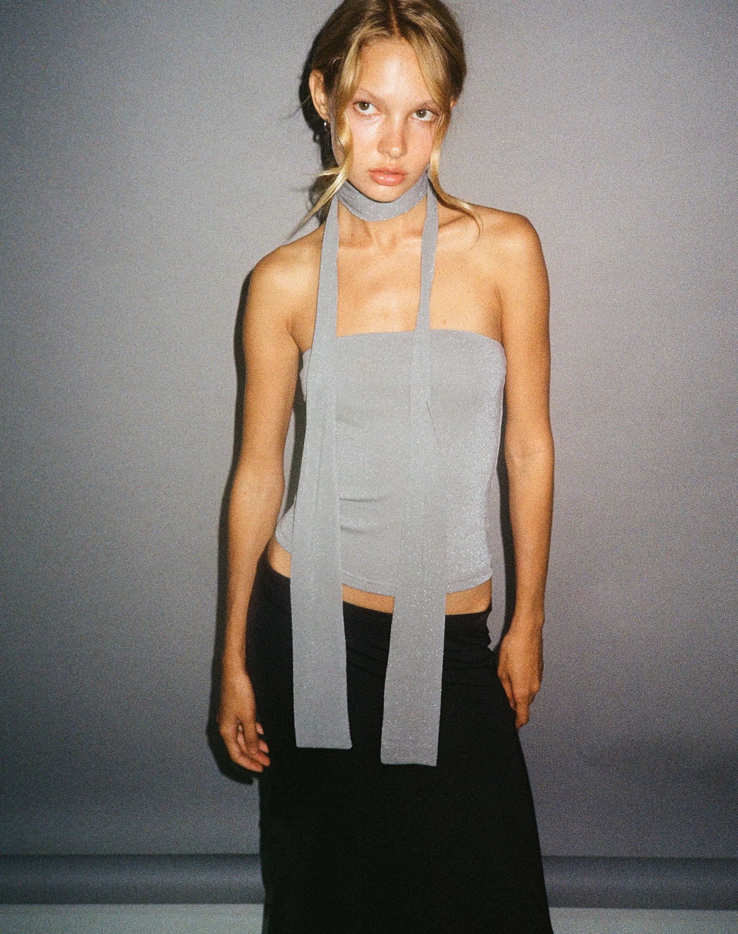 Hot Jeldia Bandeau Top And Scarf Set In BANDEAU TOPS