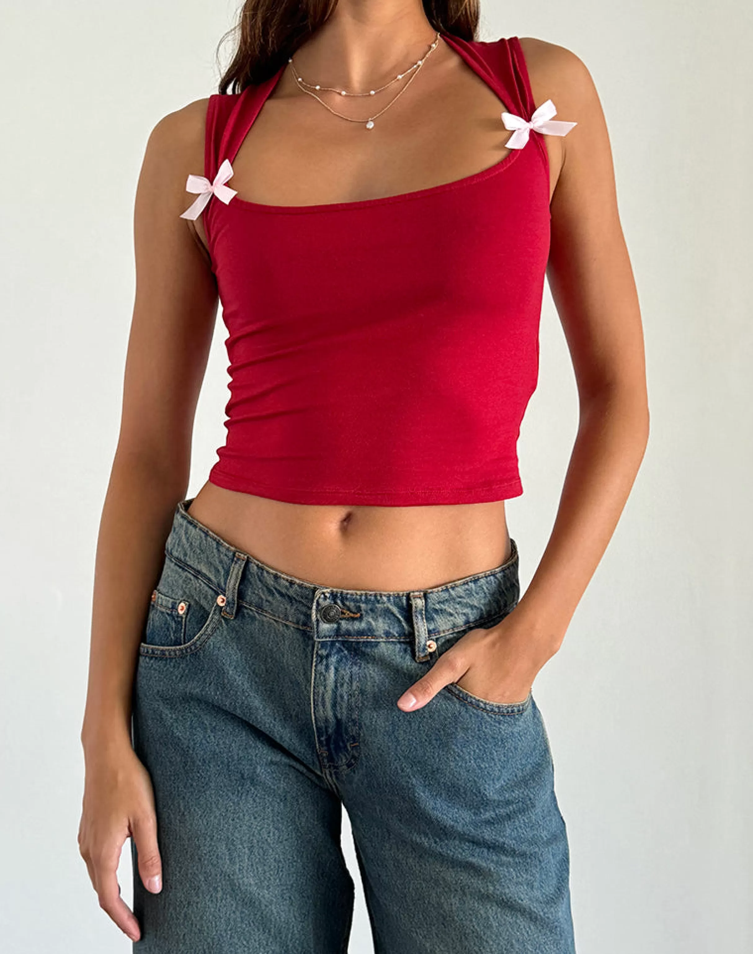 Fashion Jiniso Crop Top In BASIC TOPS | VEST TOPS