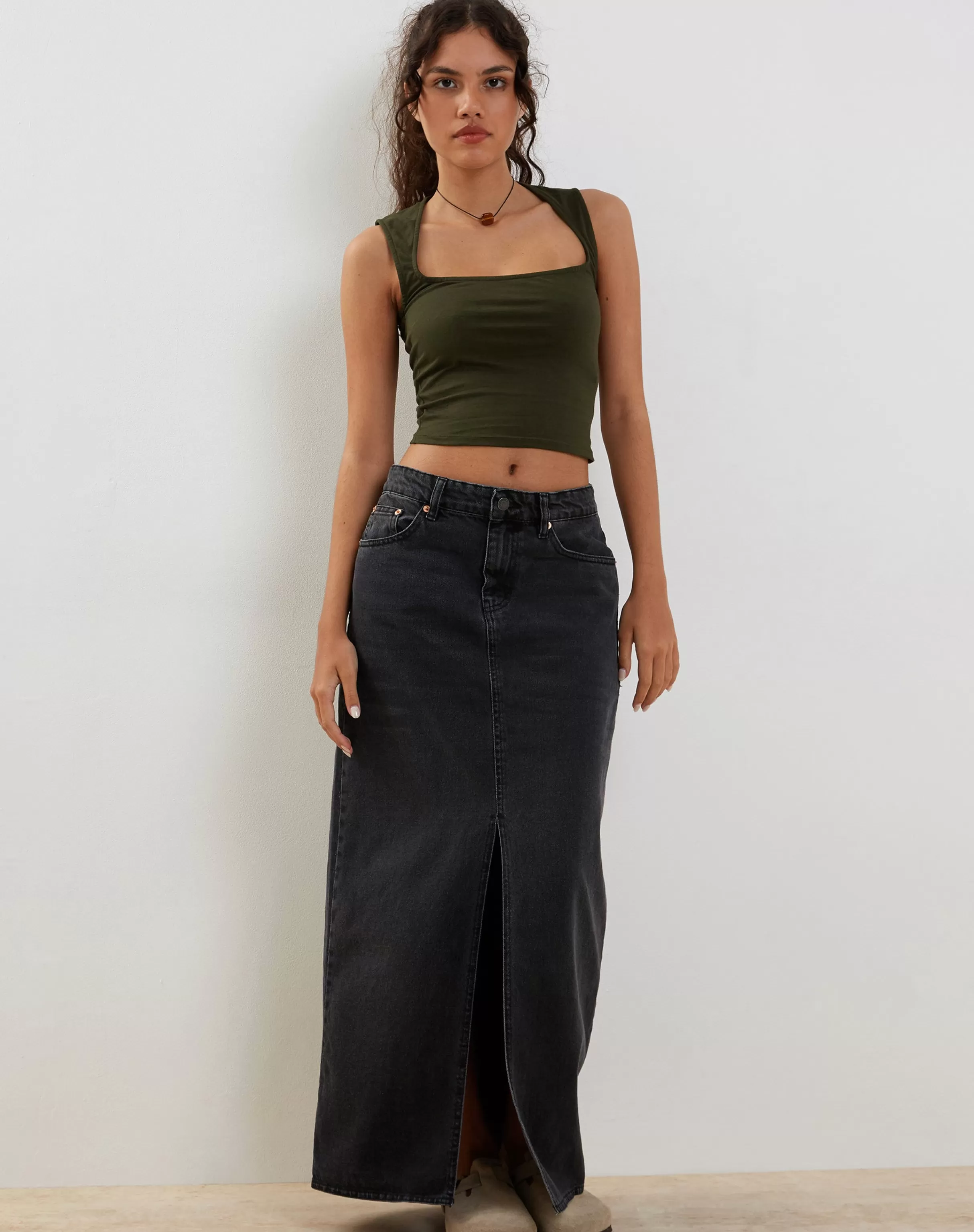 Online Jinsu Crop Top In Lycra CROP TOPS