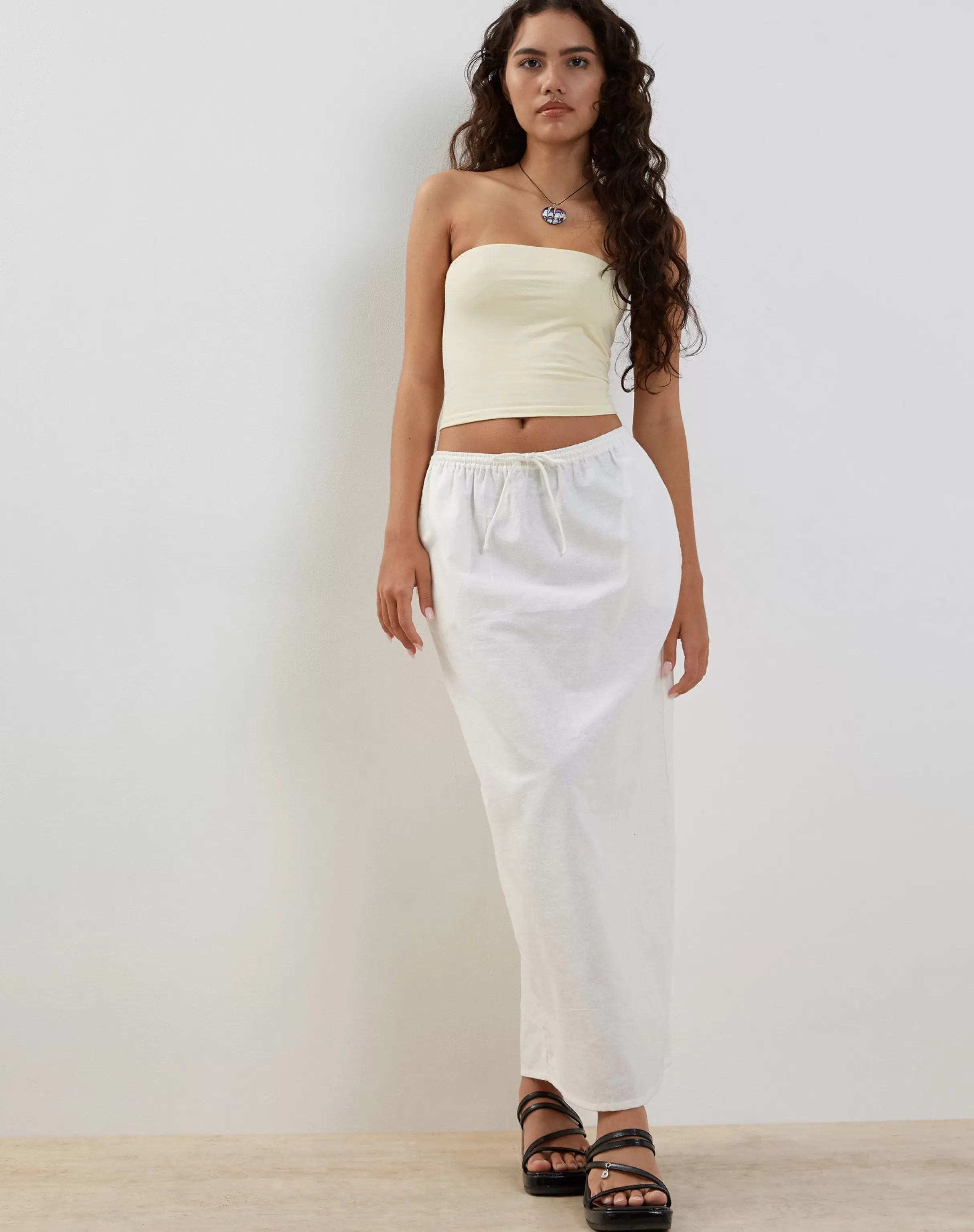 Hot Joelene Maxi Skirt In White A LINE SKIRTS | MAXI SKIRTS
