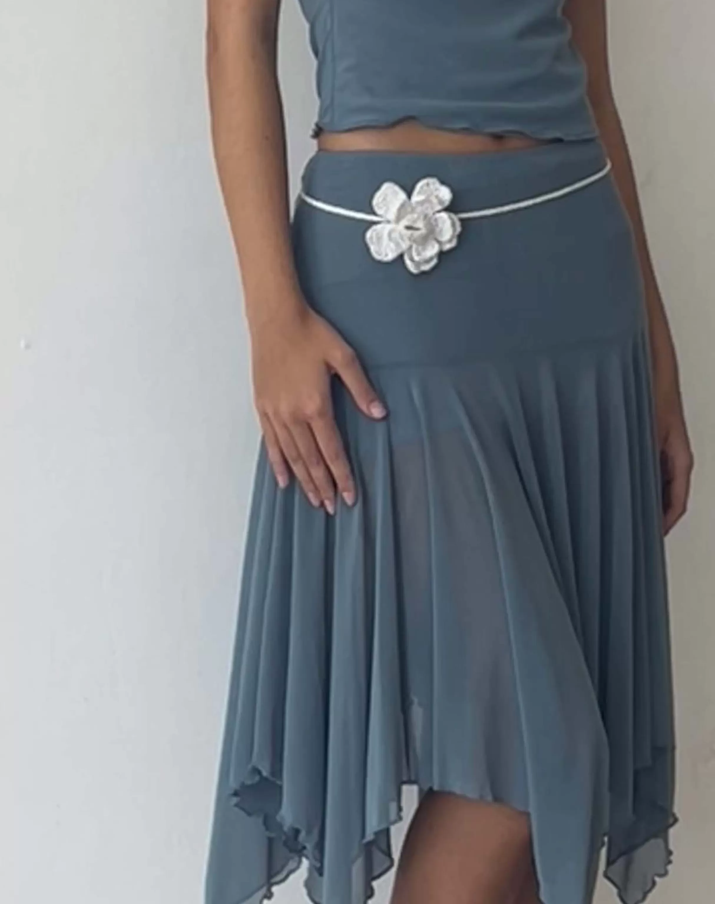 Cheap Jovali Low Waist Midi Skirt In Mesh SALE SKIRTS | MIDI SKIRTS