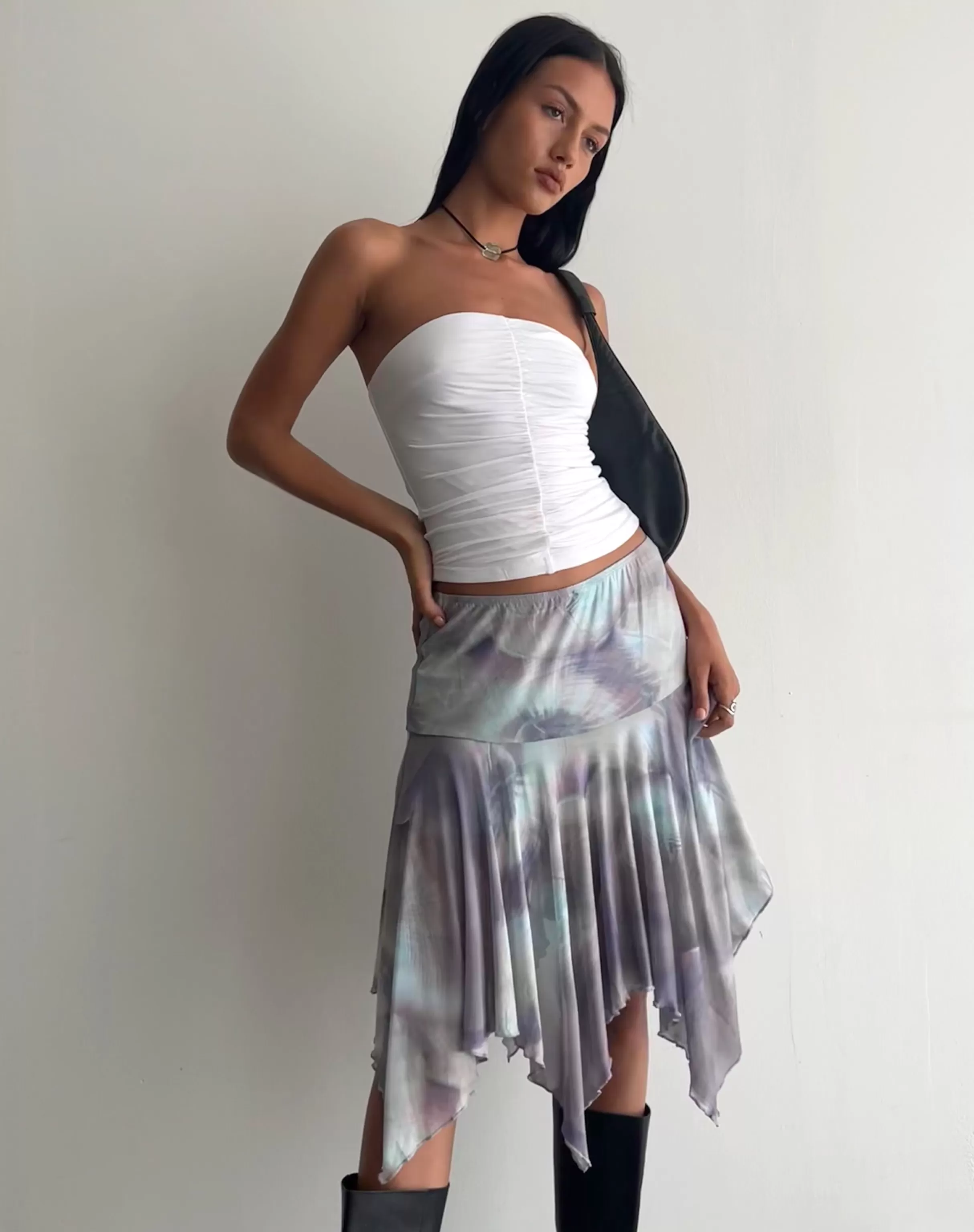 Discount Jovali Low Waist Midi Skirt In Mesh SALE SKIRTS | PRINTED SKIRTS