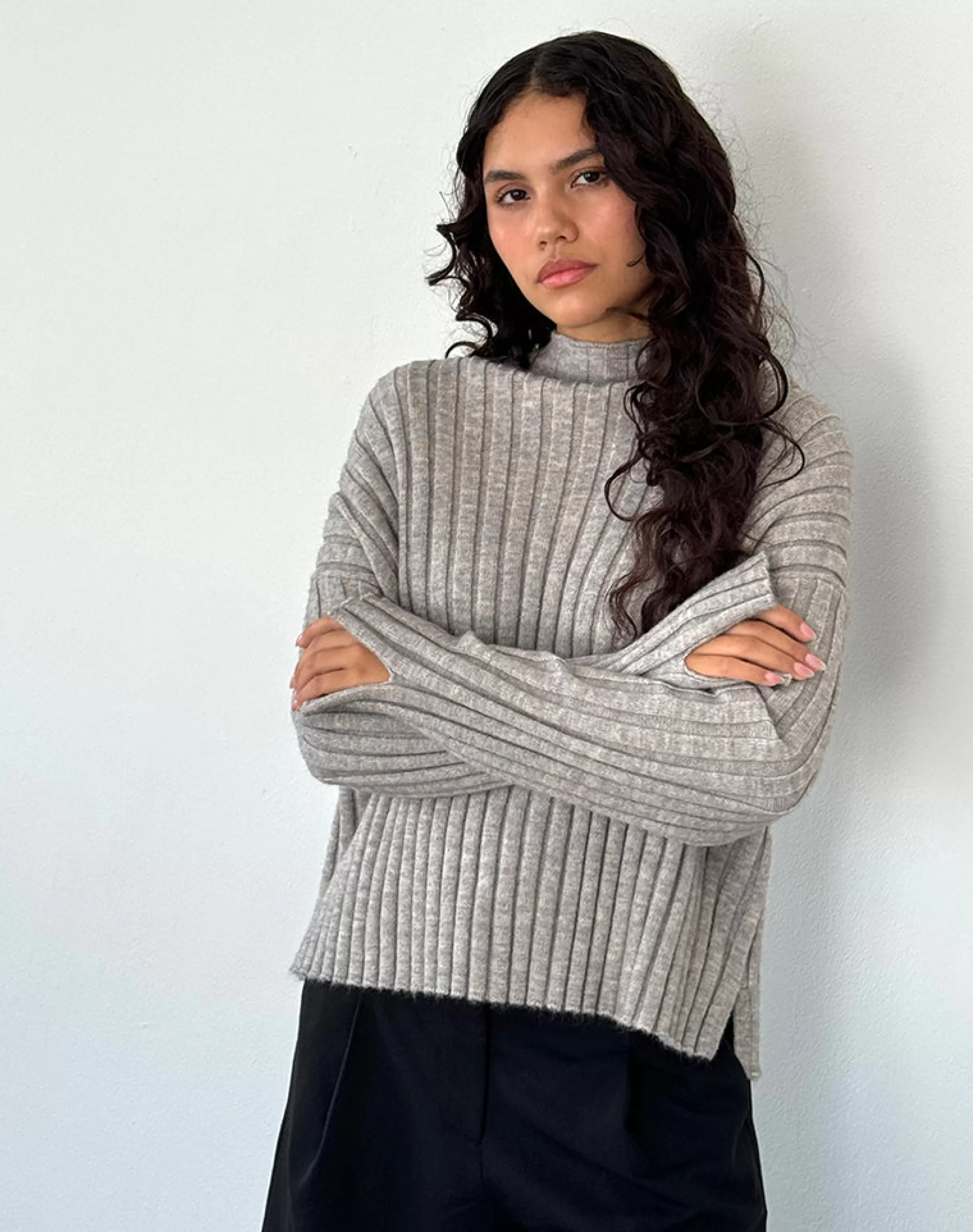 Sale Judah Oversized Chunky Rib Knit Jumper In SALE KNITWEAR