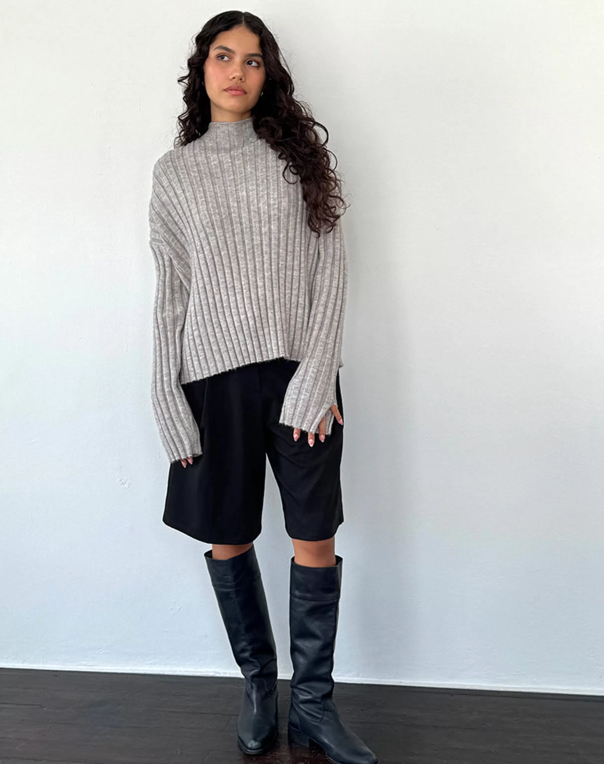 Sale Judah Oversized Chunky Rib Knit Jumper In SALE KNITWEAR