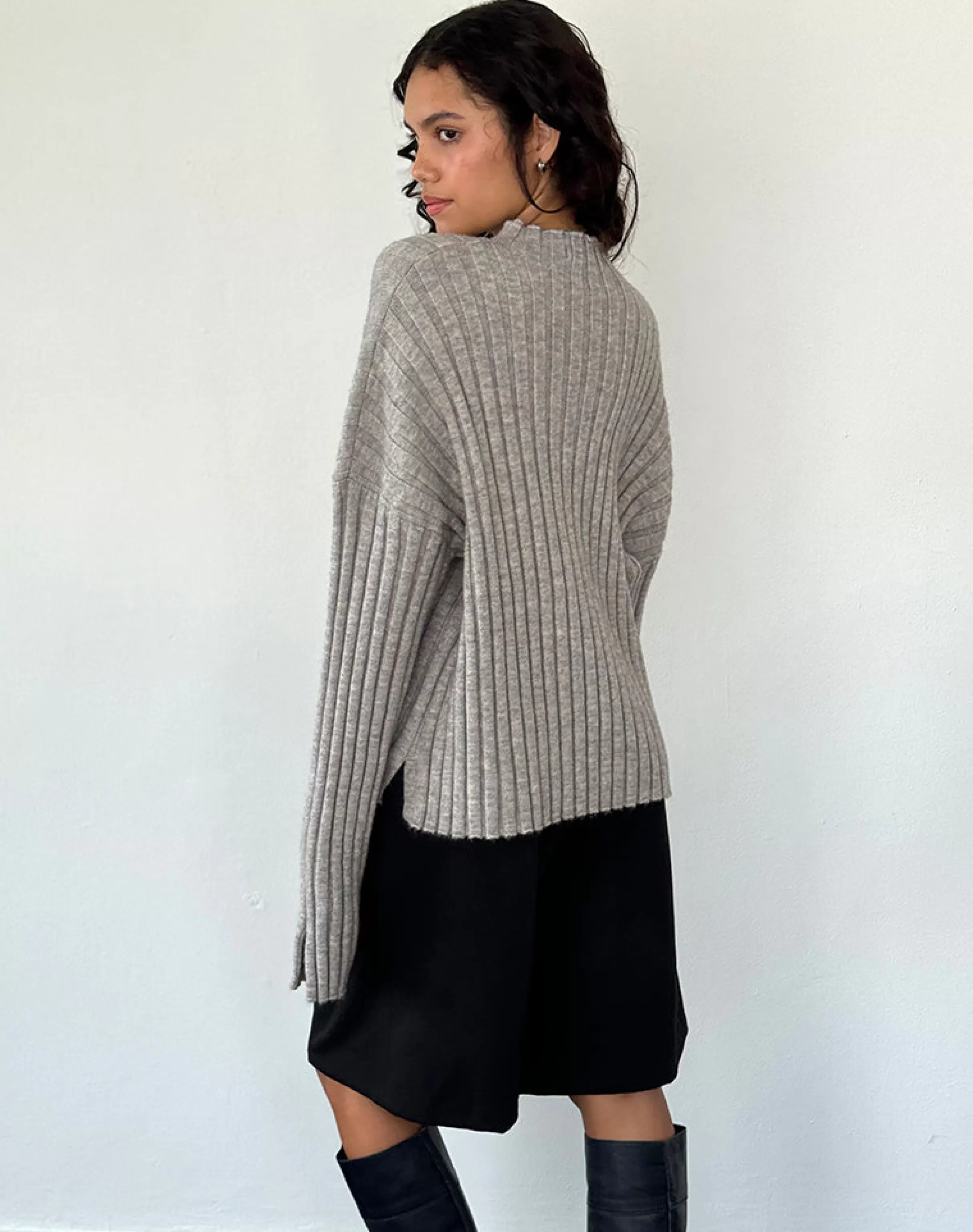 Sale Judah Oversized Chunky Rib Knit Jumper In SALE KNITWEAR