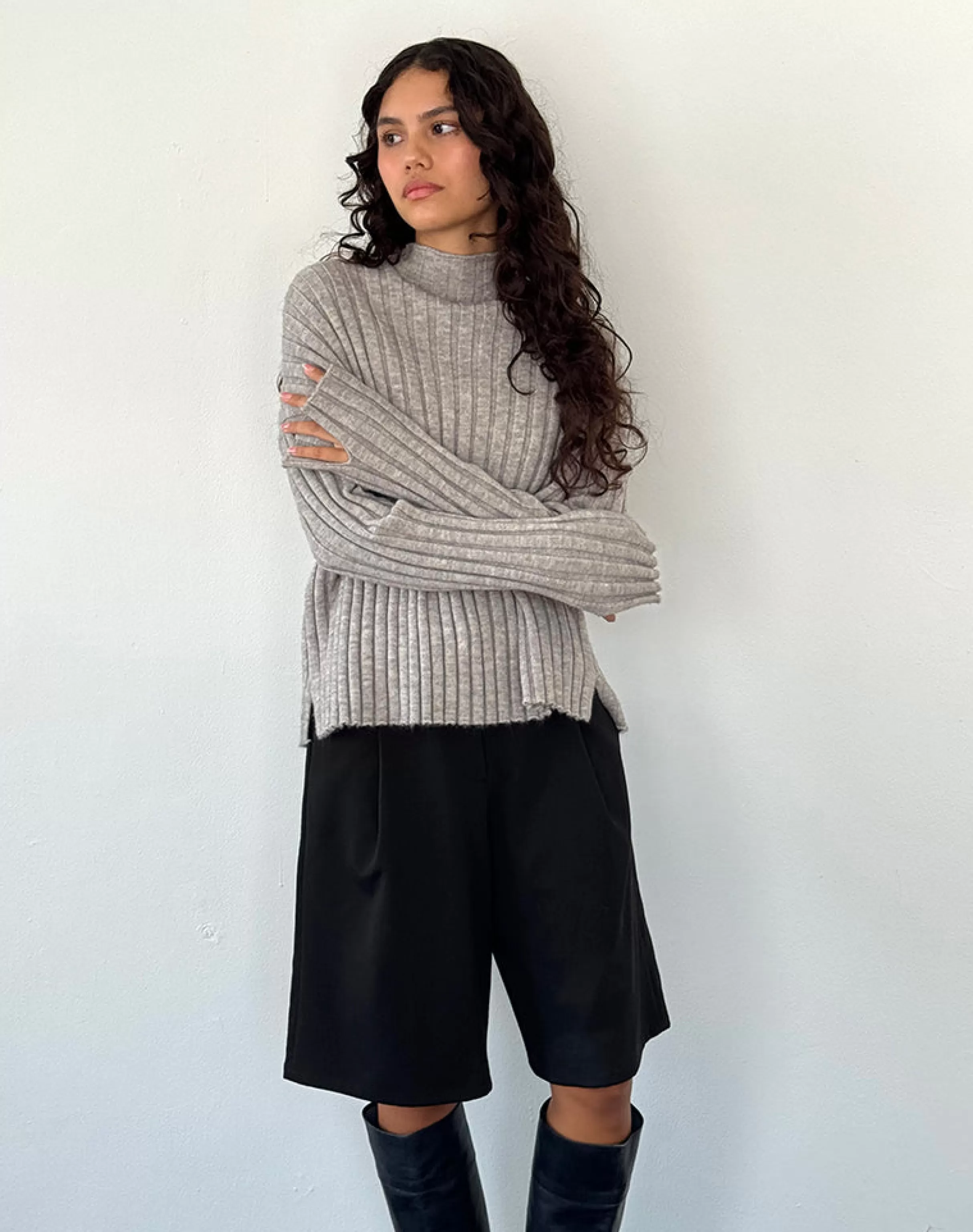 Sale Judah Oversized Chunky Rib Knit Jumper In SALE KNITWEAR