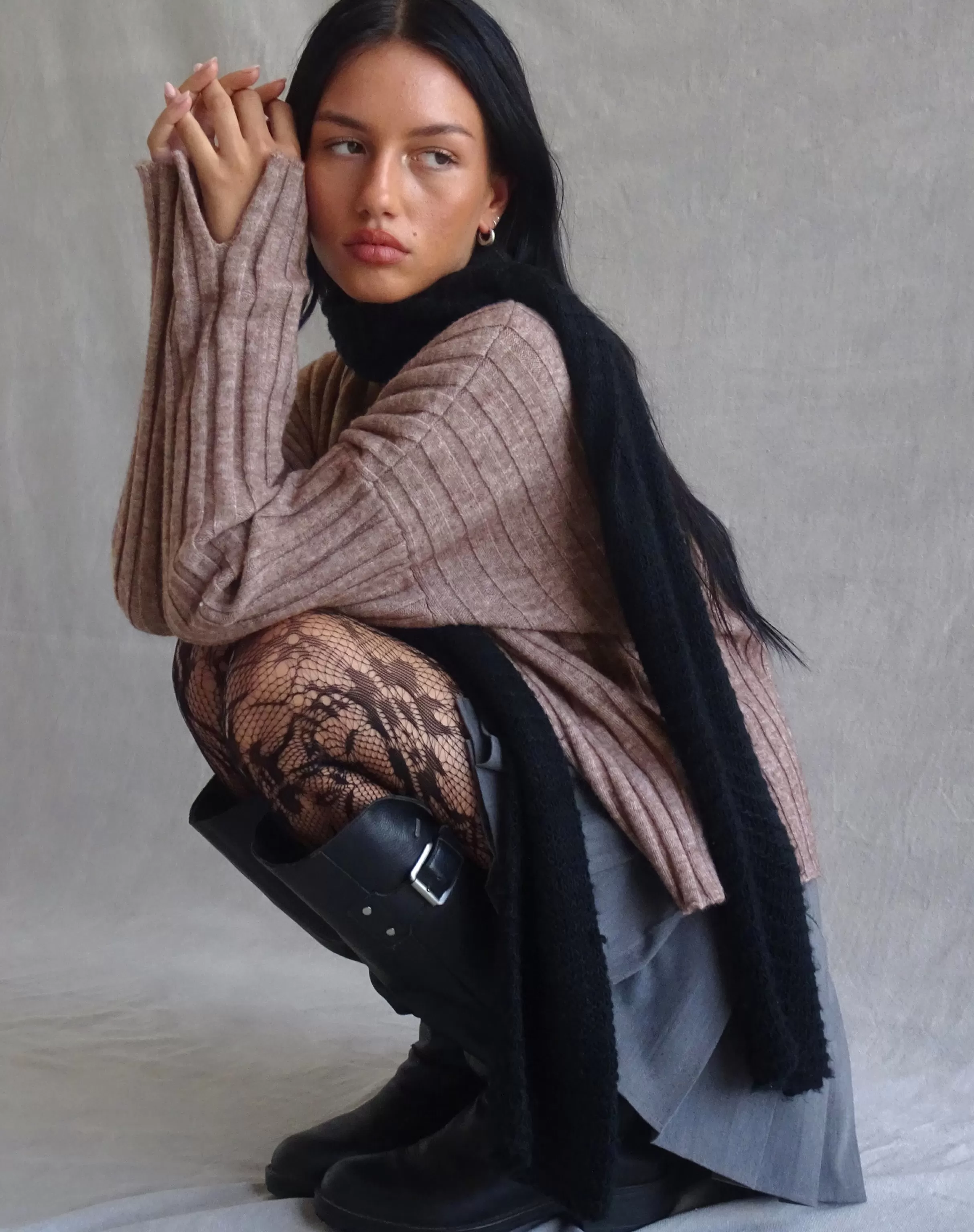 Hot Judah Oversized Chunky Rib Knit Jumper In SALE KNITWEAR | JUMPERS