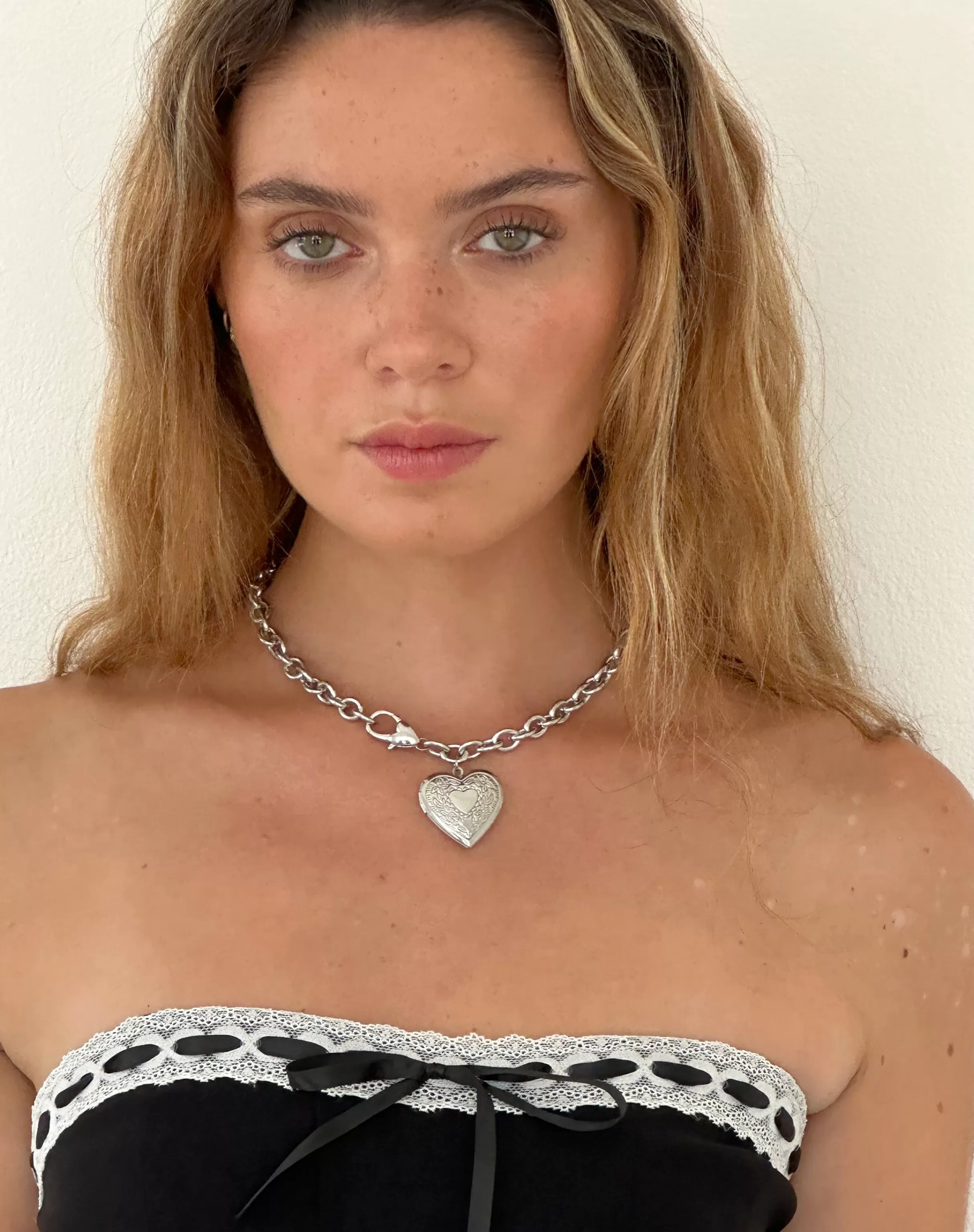 Online Jude Chunky Heart Necklace By Gemini Jewels ACCESSORIES