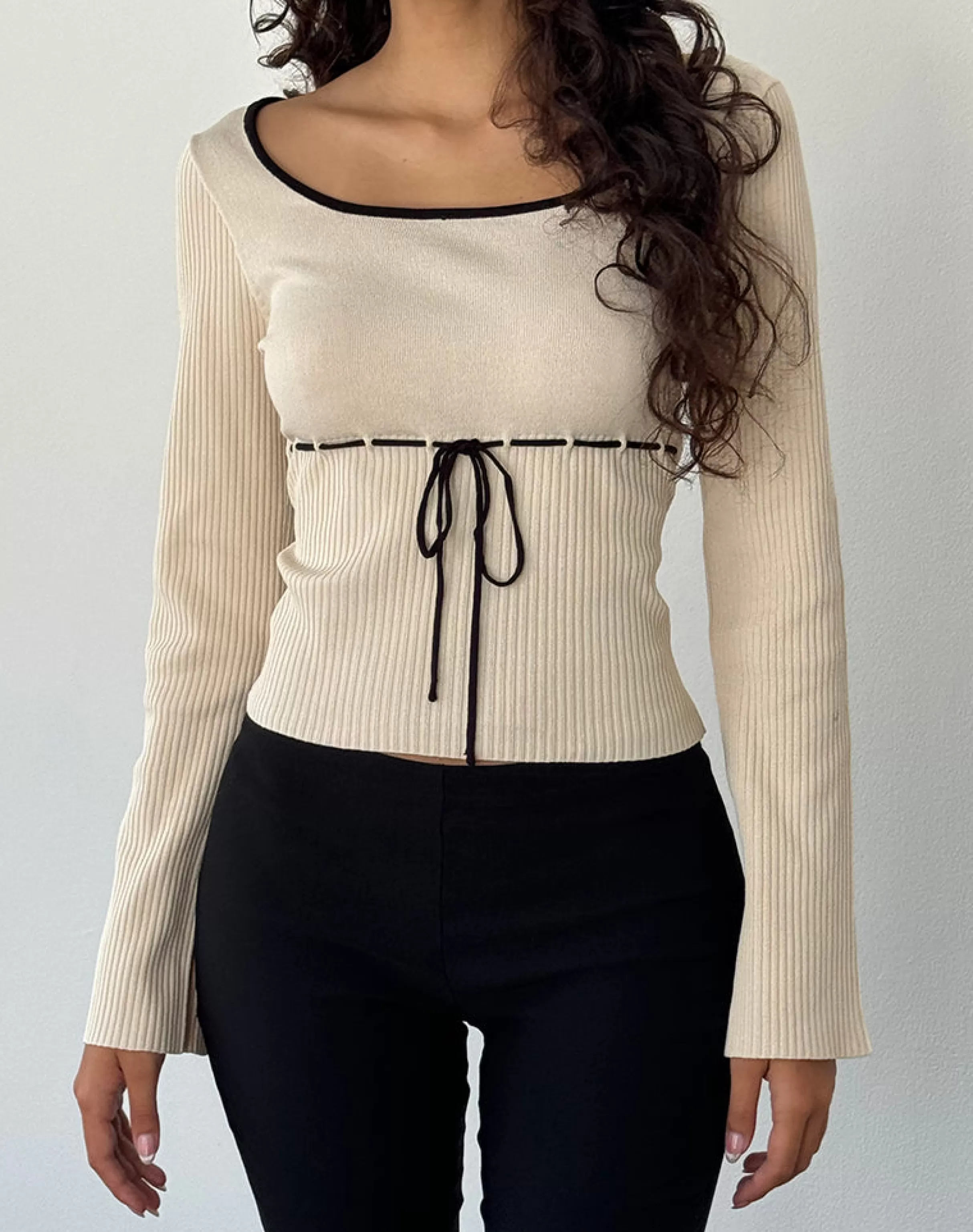 Online Juhye Knitted Long Sleeve Top In LONG SLEEVE TOPS