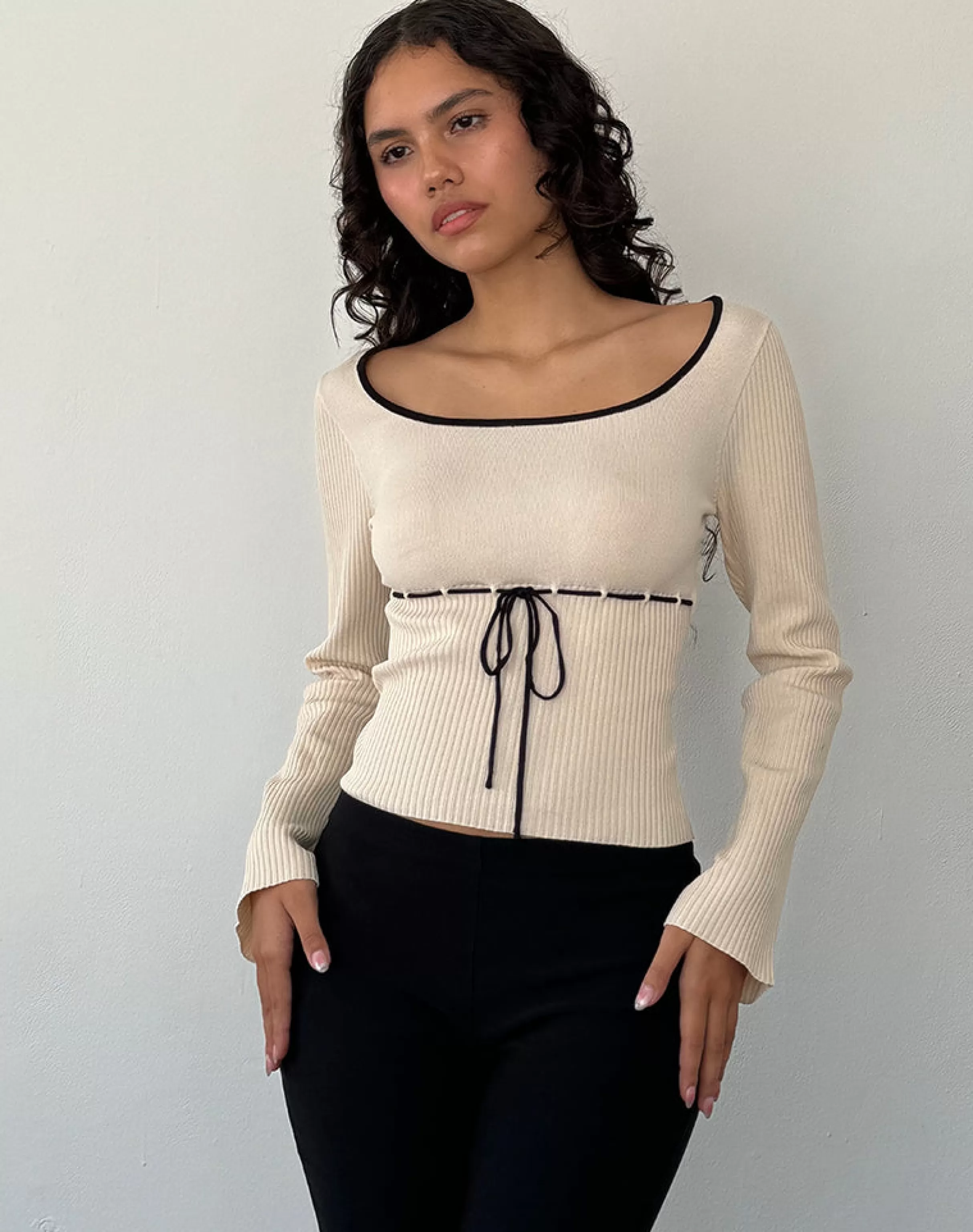 Online Juhye Knitted Long Sleeve Top In LONG SLEEVE TOPS