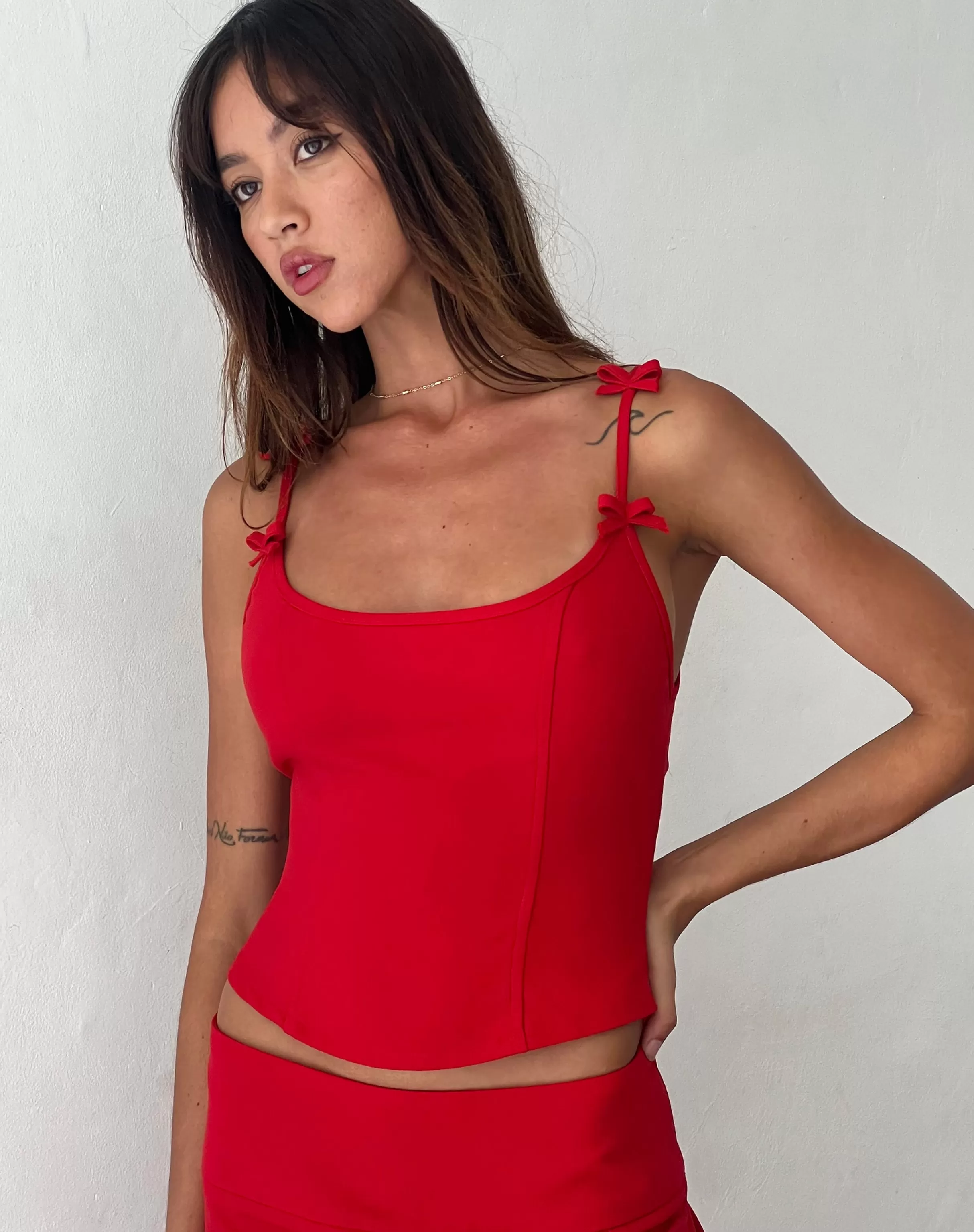 Best Sale Kaida Bow Detail Corset Top In CO-ORDS | GOING OUT TOPS