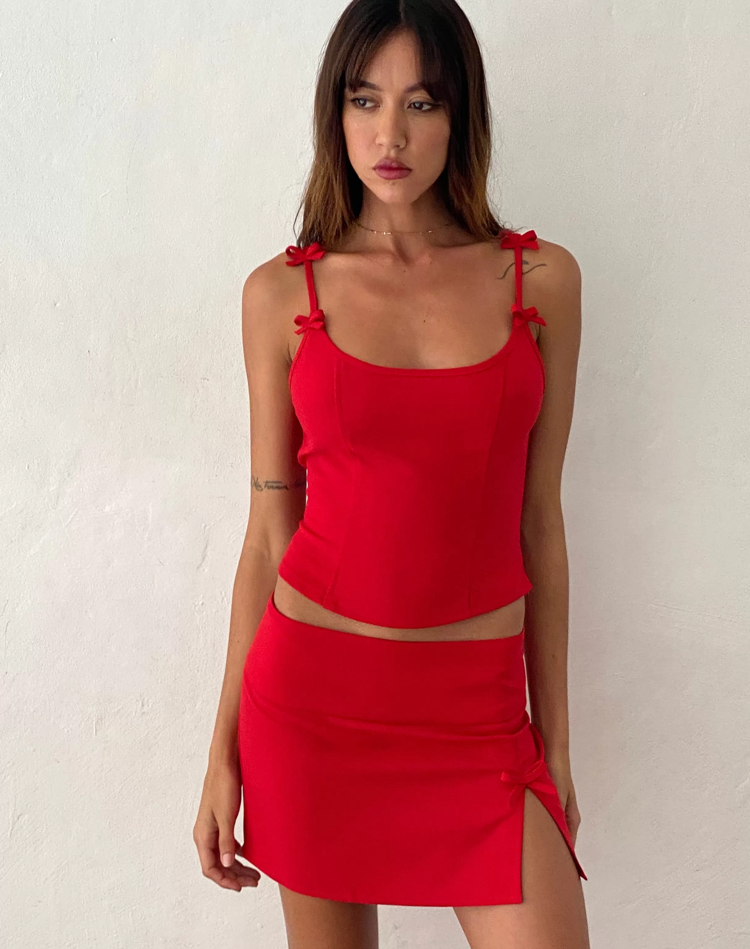 Best Sale Kaida Bow Detail Corset Top In CO-ORDS | GOING OUT TOPS