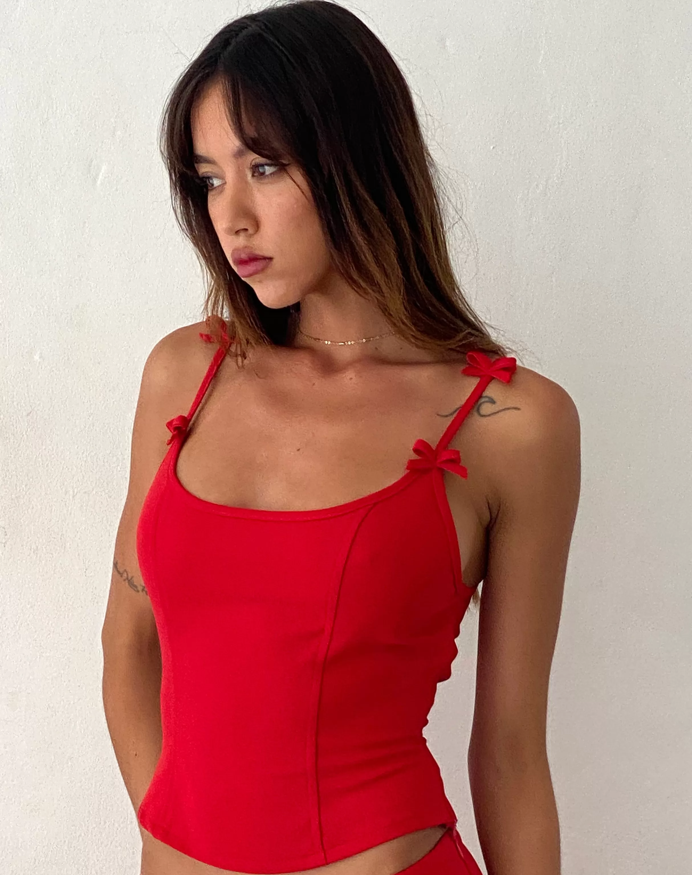 Best Sale Kaida Bow Detail Corset Top In CO-ORDS | GOING OUT TOPS
