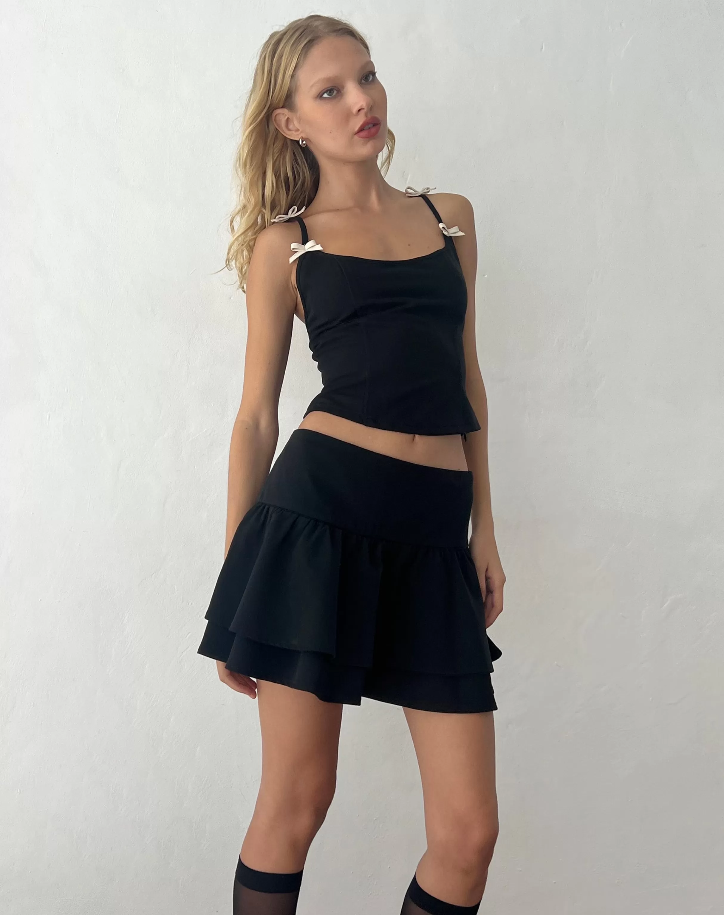 Best Sale Kaida Ivory Bow Detail Corset Top In CO-ORDS | STRAPPY TOPS