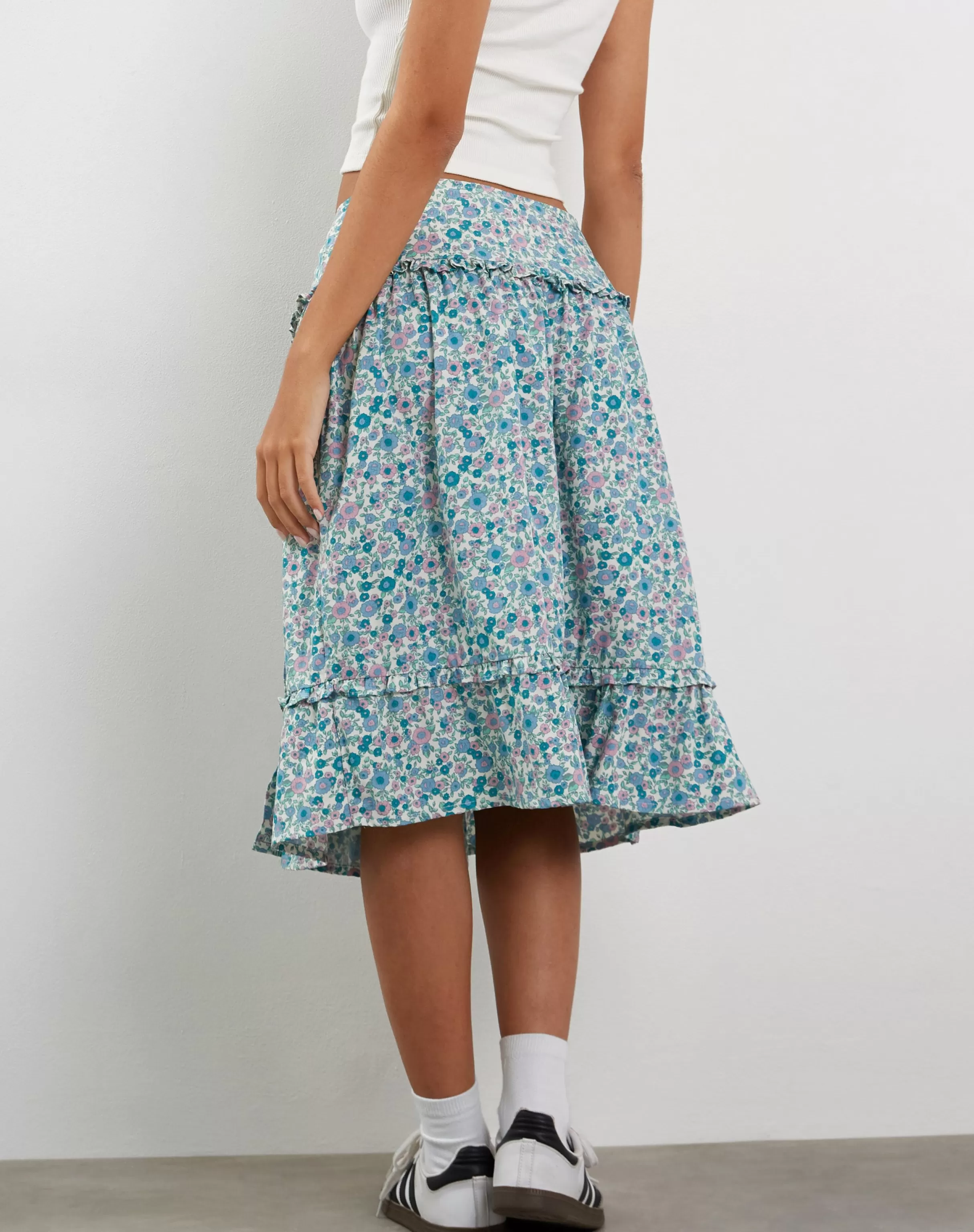 Fashion Kasya Frill Hem Midi Wrap Skirt In SALE SKIRTS | MIDI SKIRTS