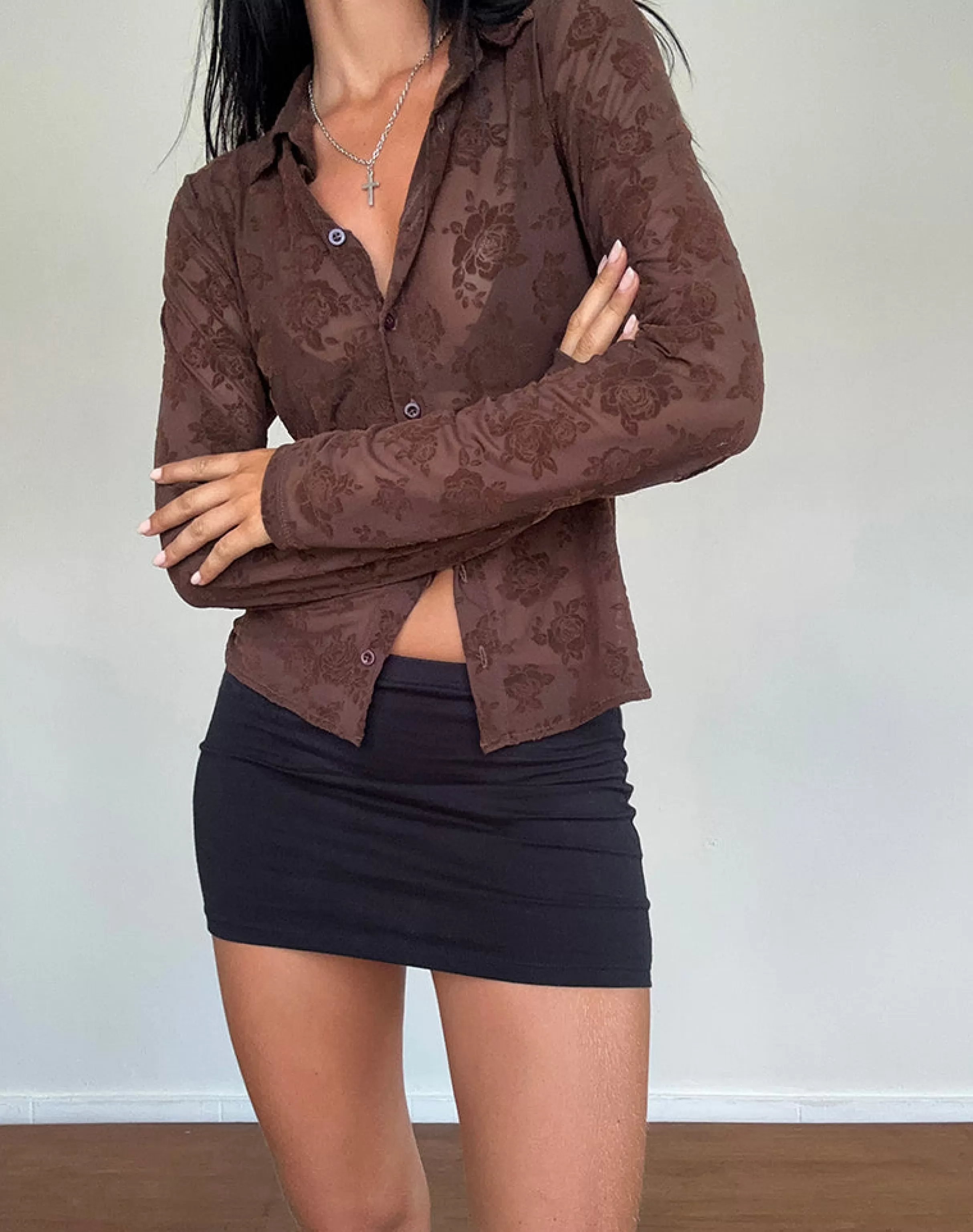 Flash Sale Kenila Romantic Rose Shirt In SHIRTS AND BLOUSES | LACE TOPS
