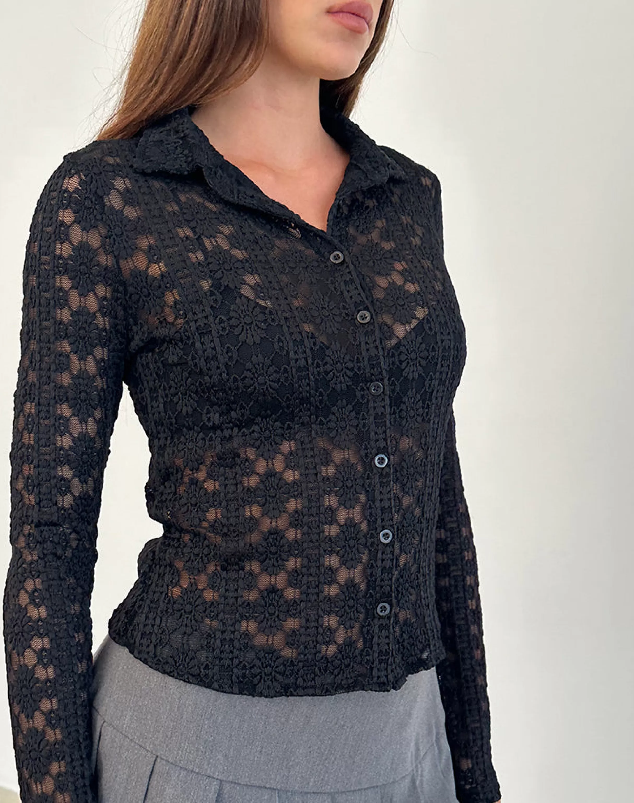 Flash Sale Kenila Shirt In Regal Lace Black SHIRTS AND BLOUSES | GOING OUT TOPS