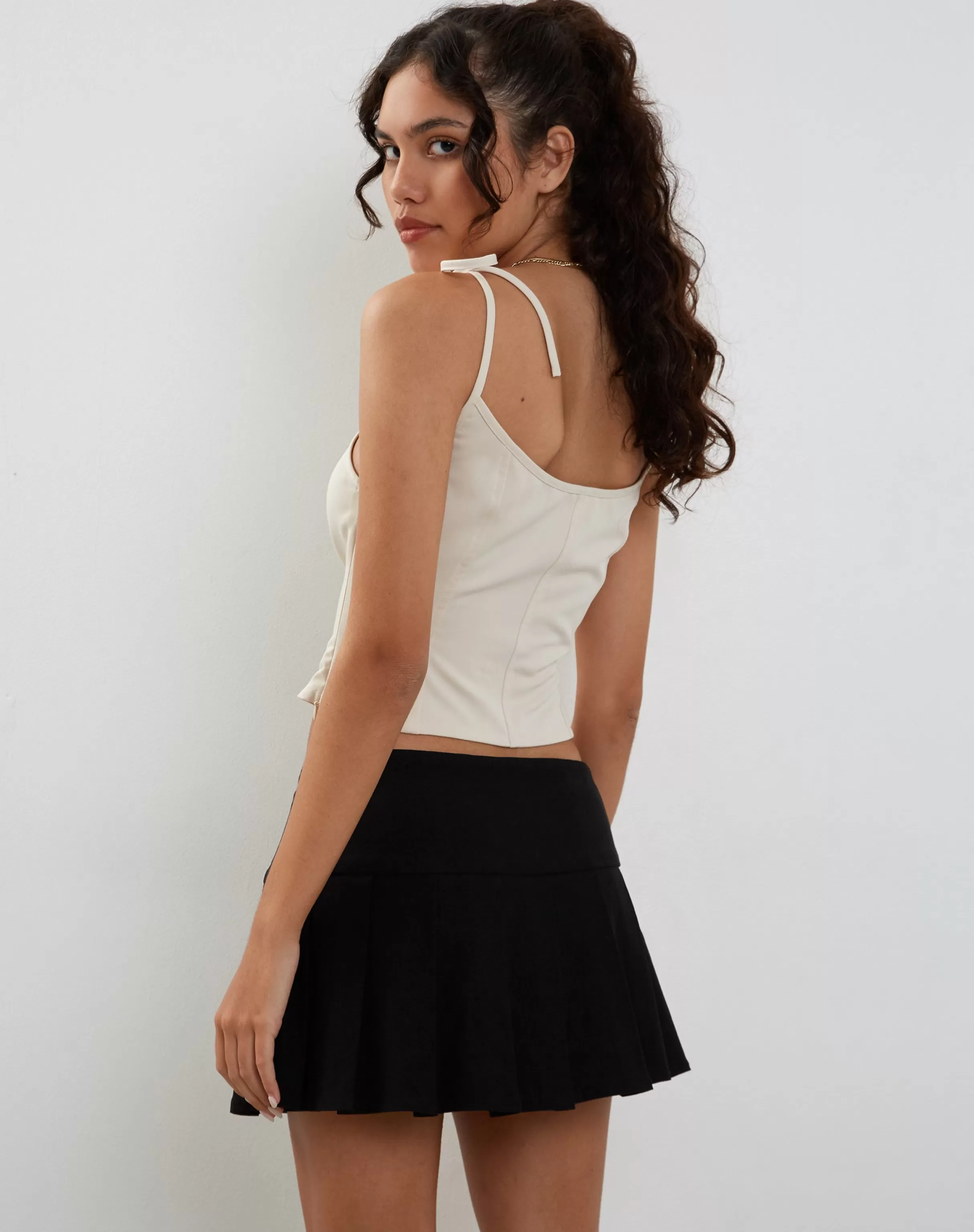 New Kiona Corset Top In Tailoring Cream STRAPPY TOPS | CROP TOPS