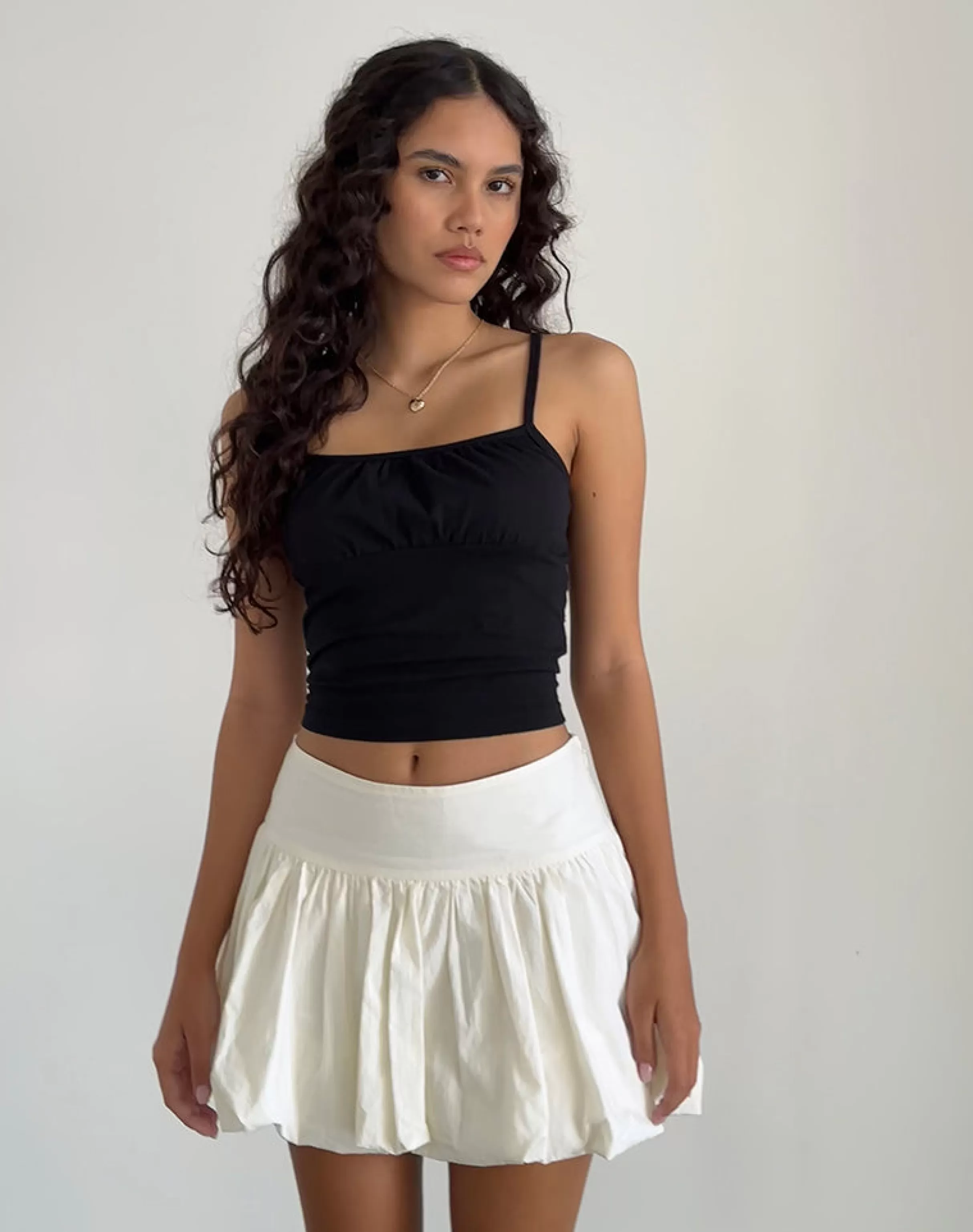 Outlet Kiyowo Puffball Mini Skirt In NEVERMORE | STRAWBERRY MILK
