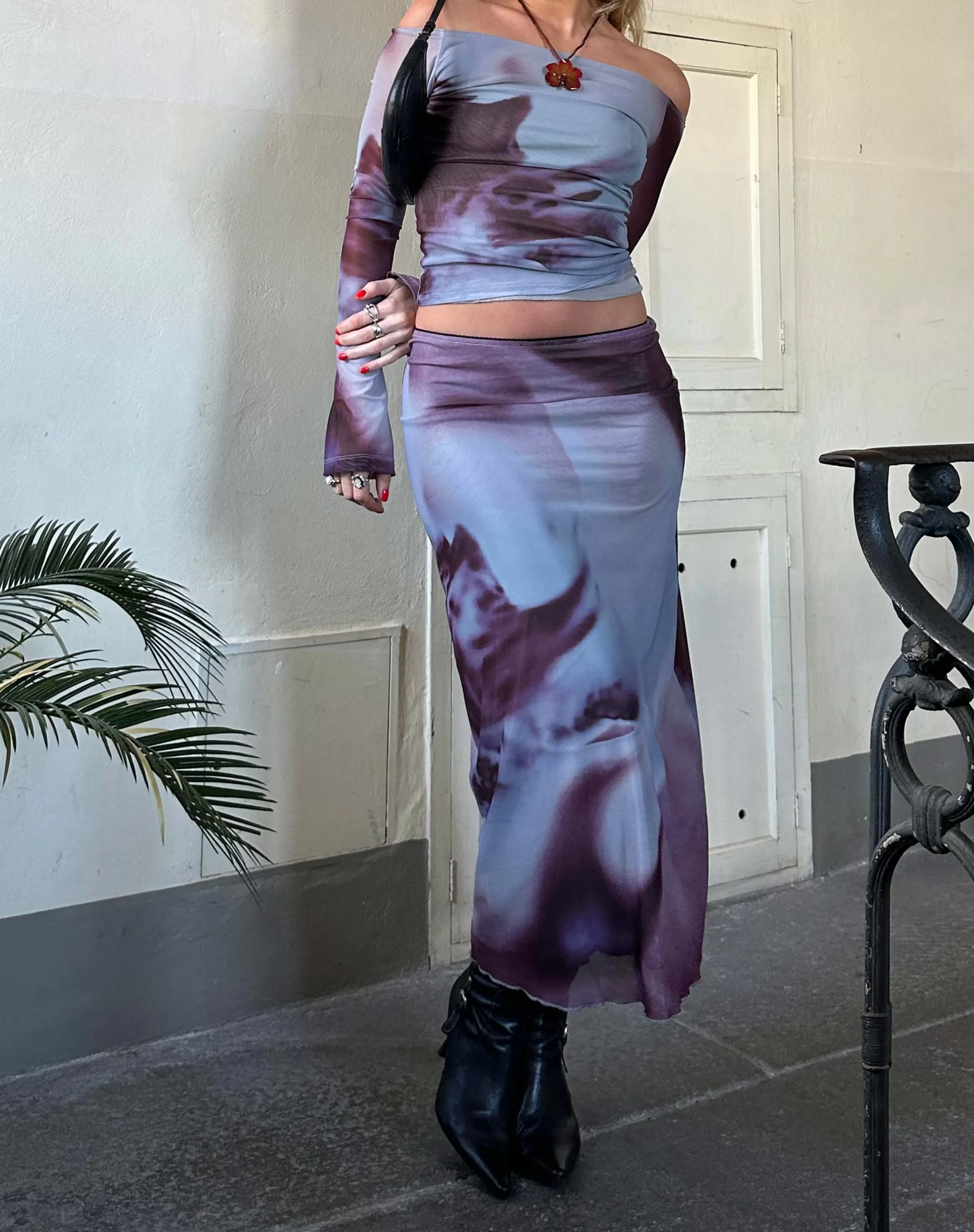Best Sale Lassie Low Rise Mesh Midi Skirt In SALE SKIRTS | BODYCON SKIRTS