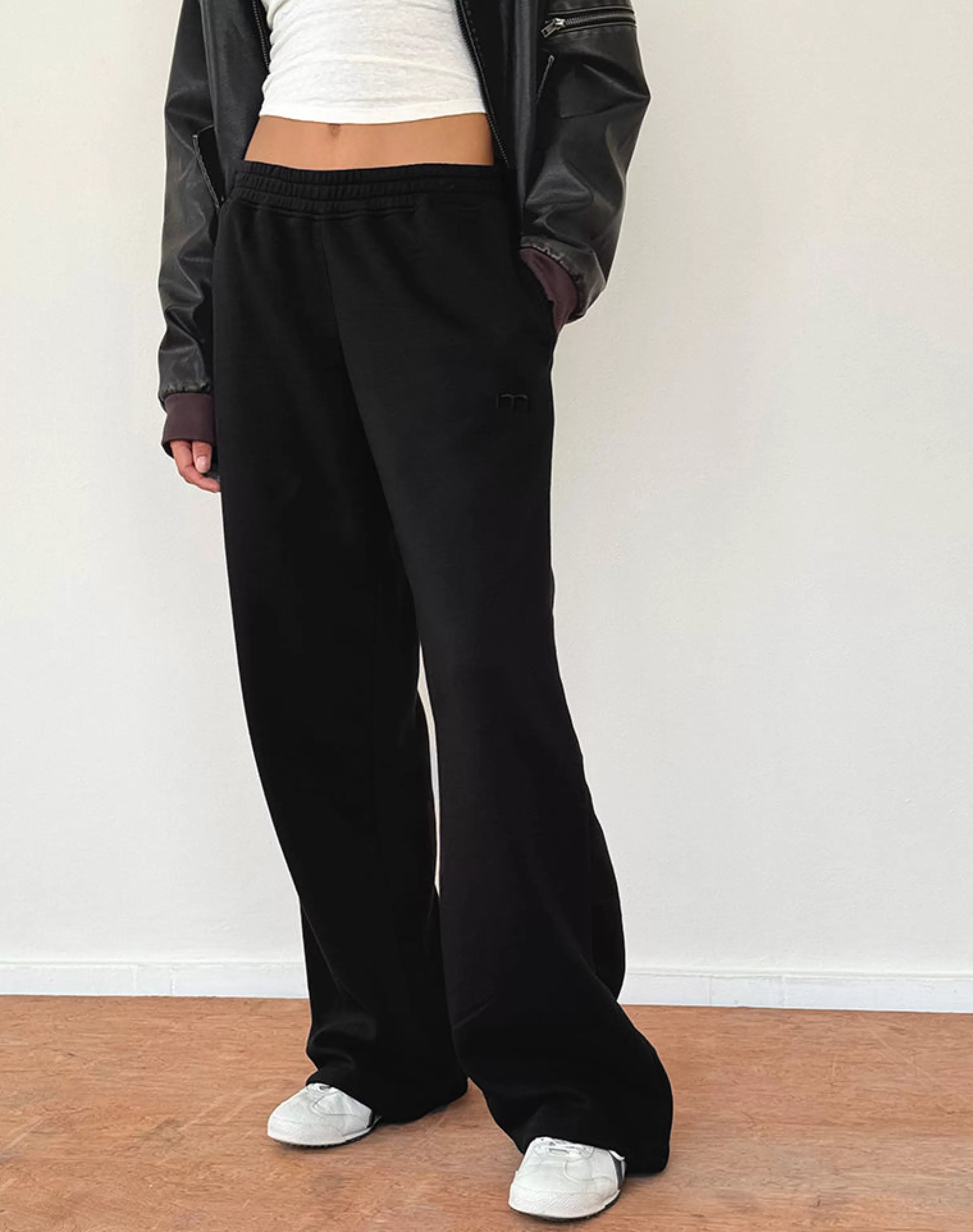 Outlet Loose Jogger In Black With 'M' Embroidery LOUNGEWEAR | SALE TROUSERS