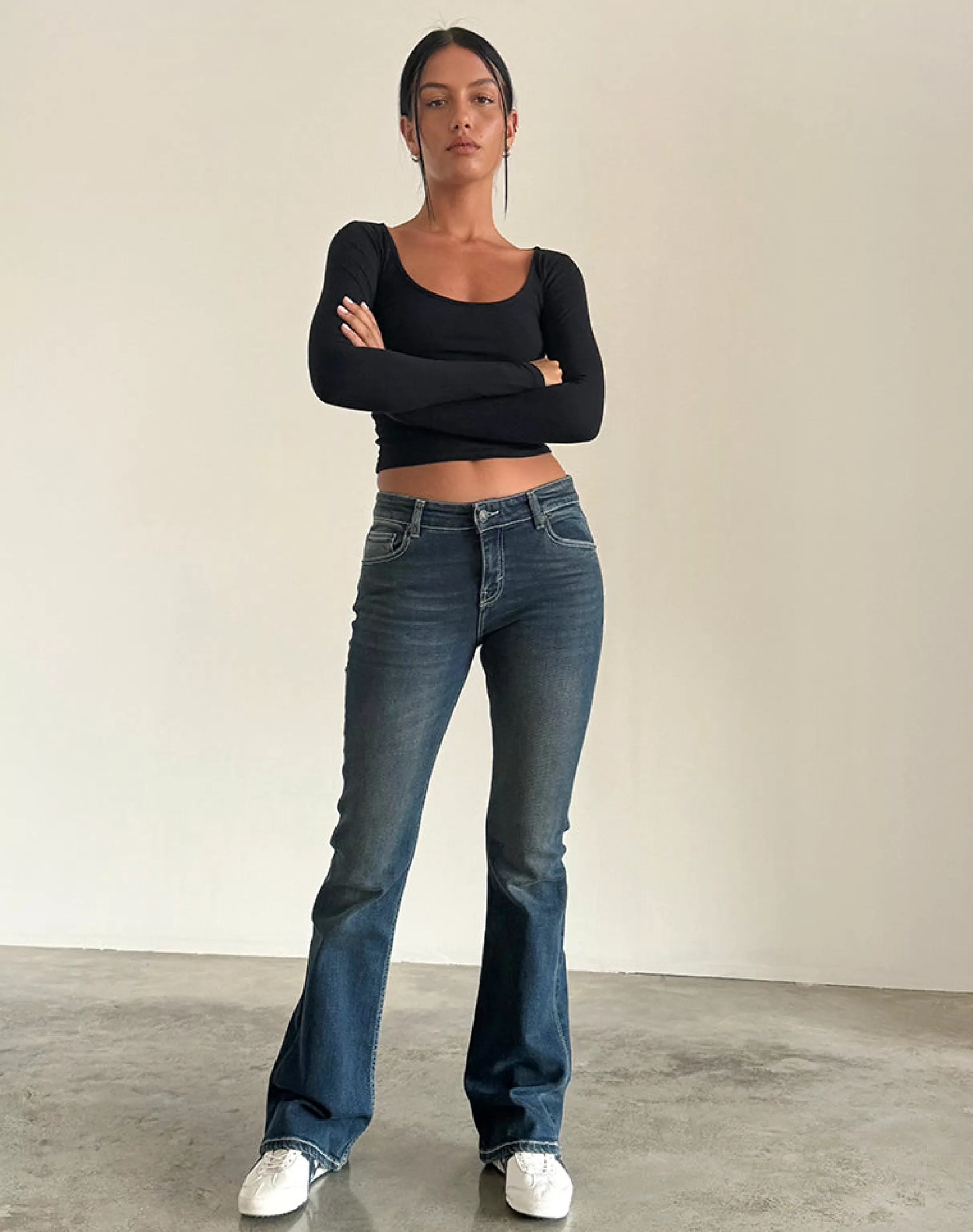 Flash Sale Low Rise Bootleg Jeans In JEANS | FLARED JEANS