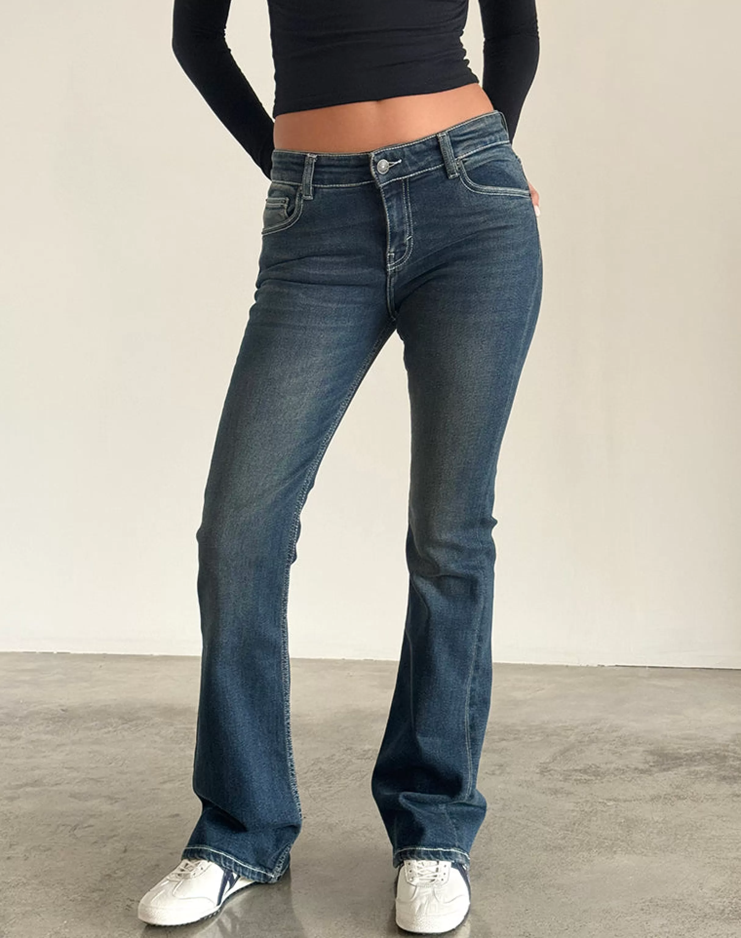 Flash Sale Low Rise Bootleg Jeans In JEANS | FLARED JEANS