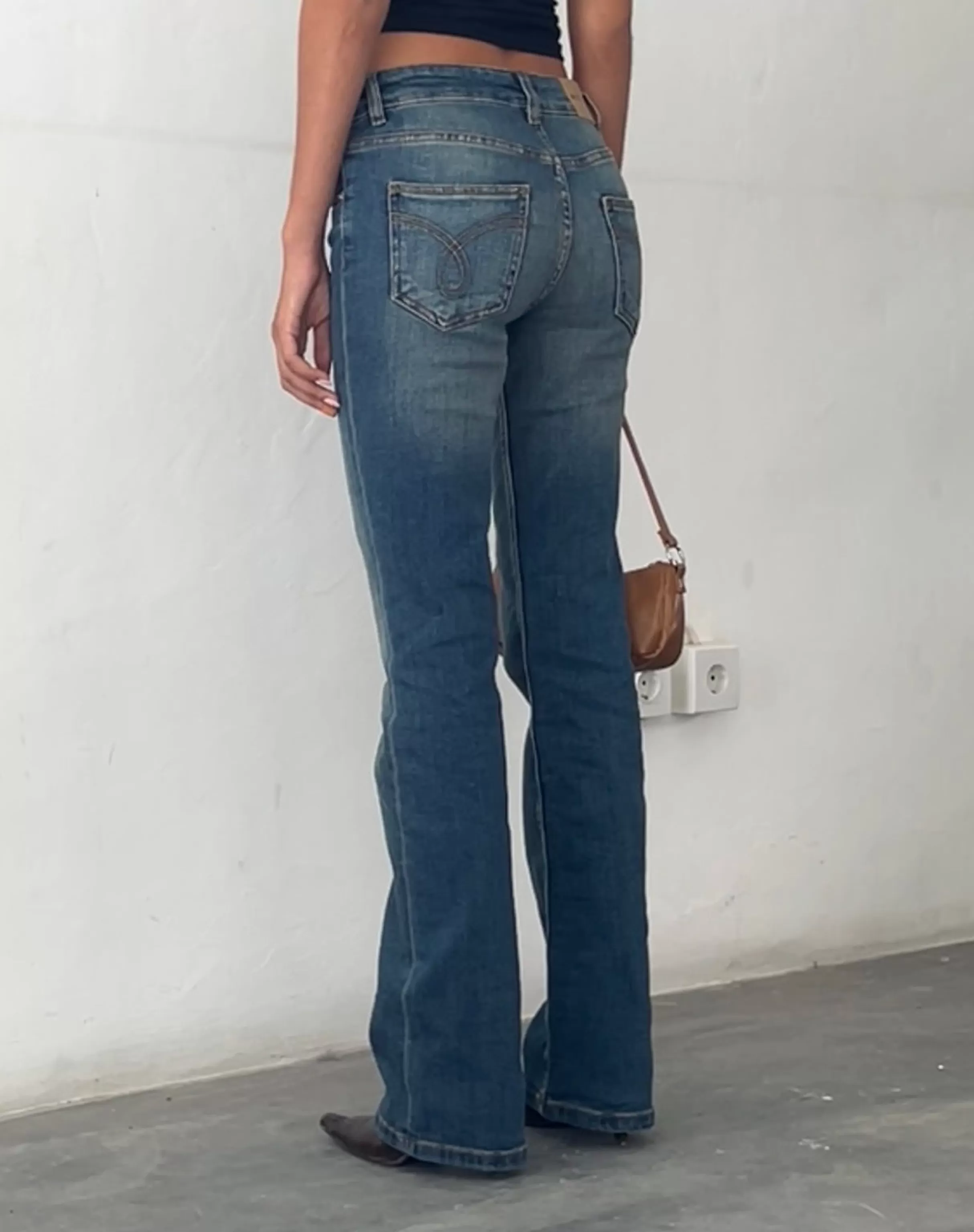 Sale Low Rise Bootleg Jeans In JEANS | FLARED JEANS