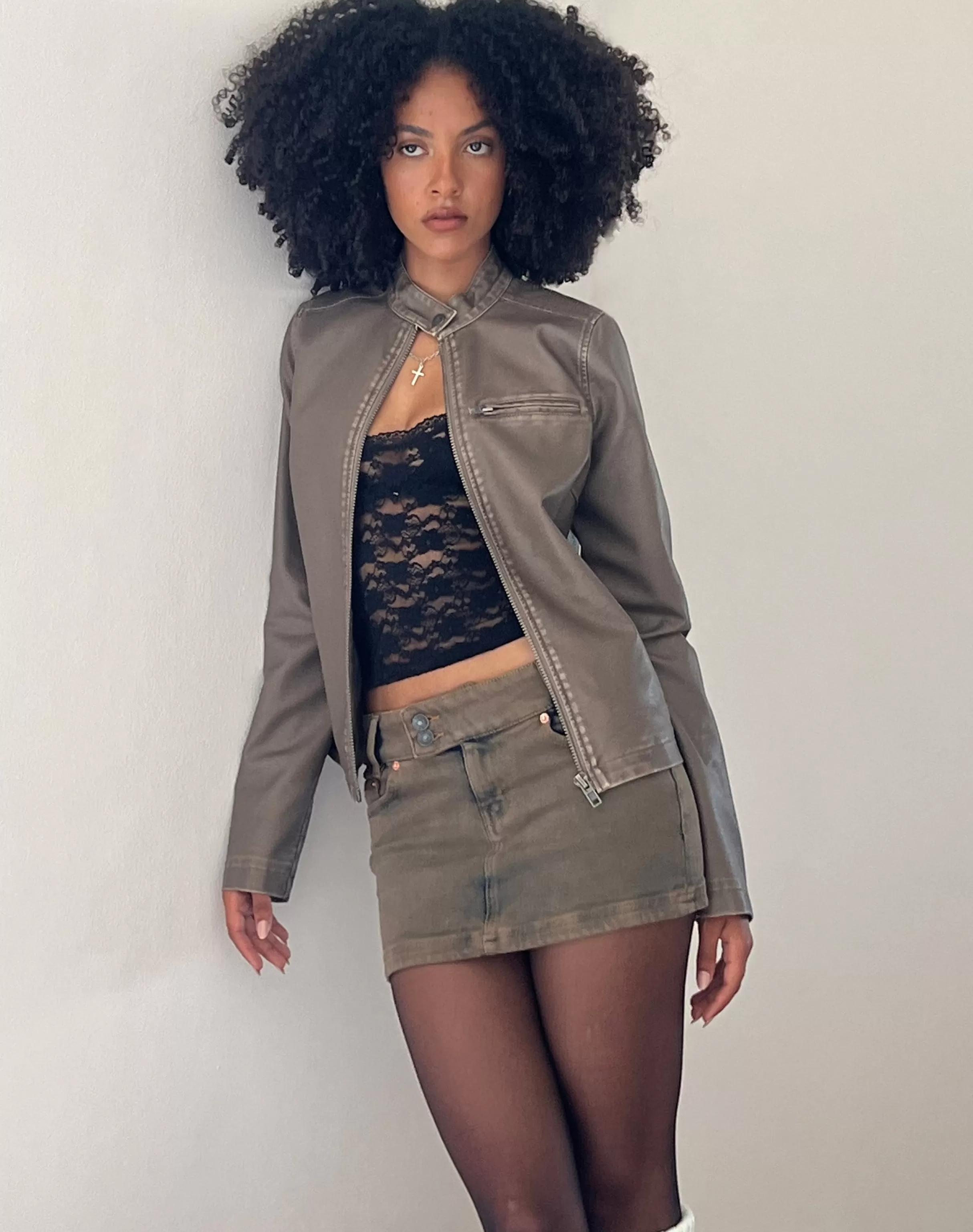 Sale Low Rise Denim Mini Skirt In MINI SKIRTS | DENIM SKIRTS