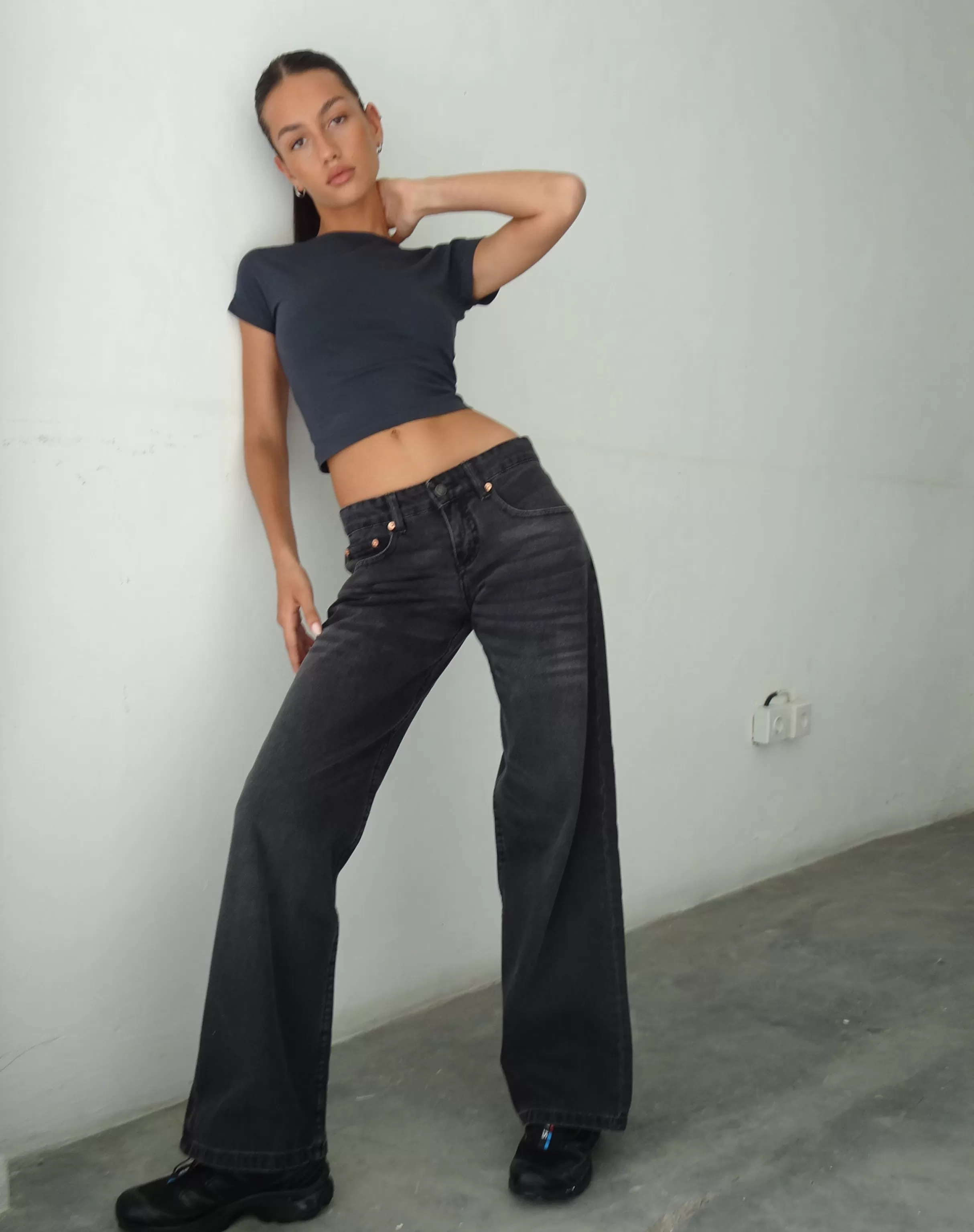 Shop Low Rise Parallel Jeans In JEANS | STRAIGHT LEG JEANS