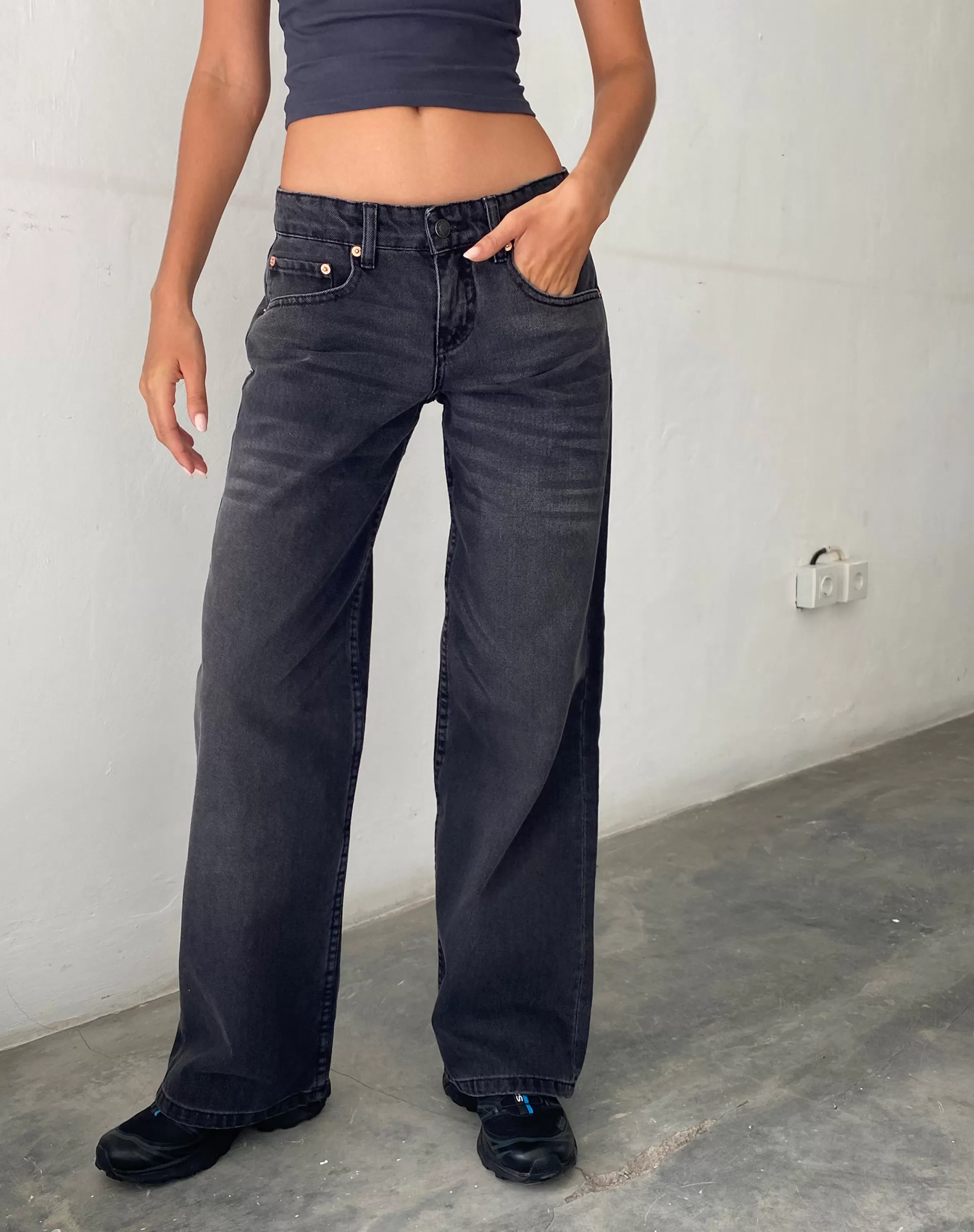 Shop Low Rise Parallel Jeans In JEANS | STRAIGHT LEG JEANS