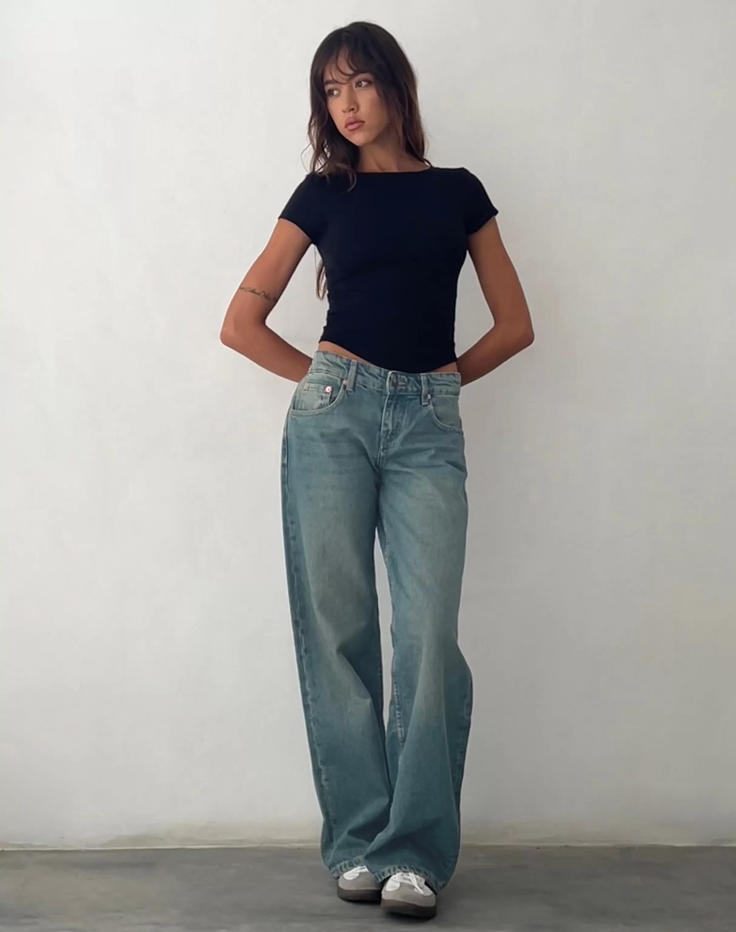 Discount Low Rise Parallel Jeans In JEANS | PARALLEL JEANS