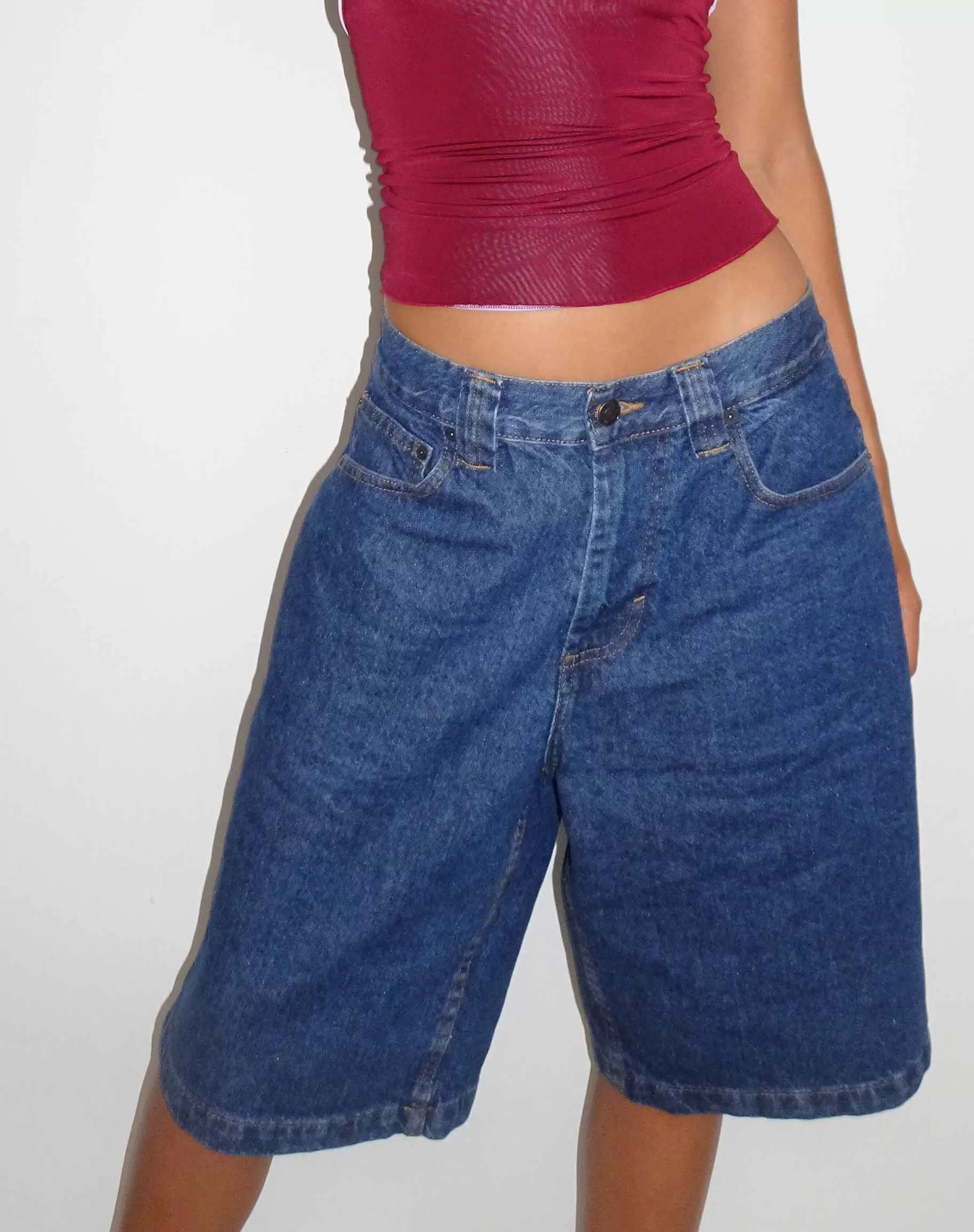 Cheap Low Rise Skater Shorts In SHORTS
