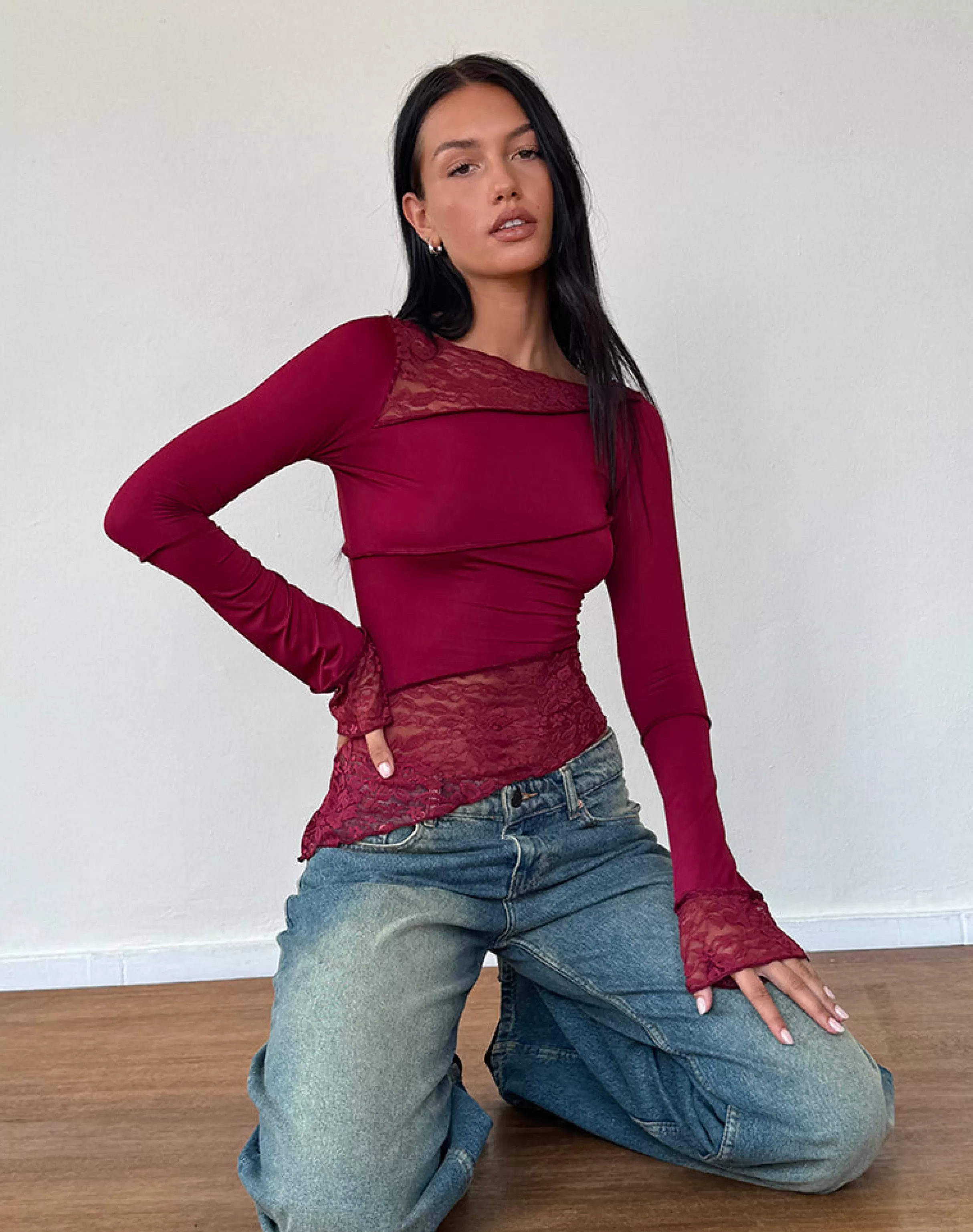 Hot Lucca Long Sleeve Top In BASIC TOPS | GOING OUT TOPS