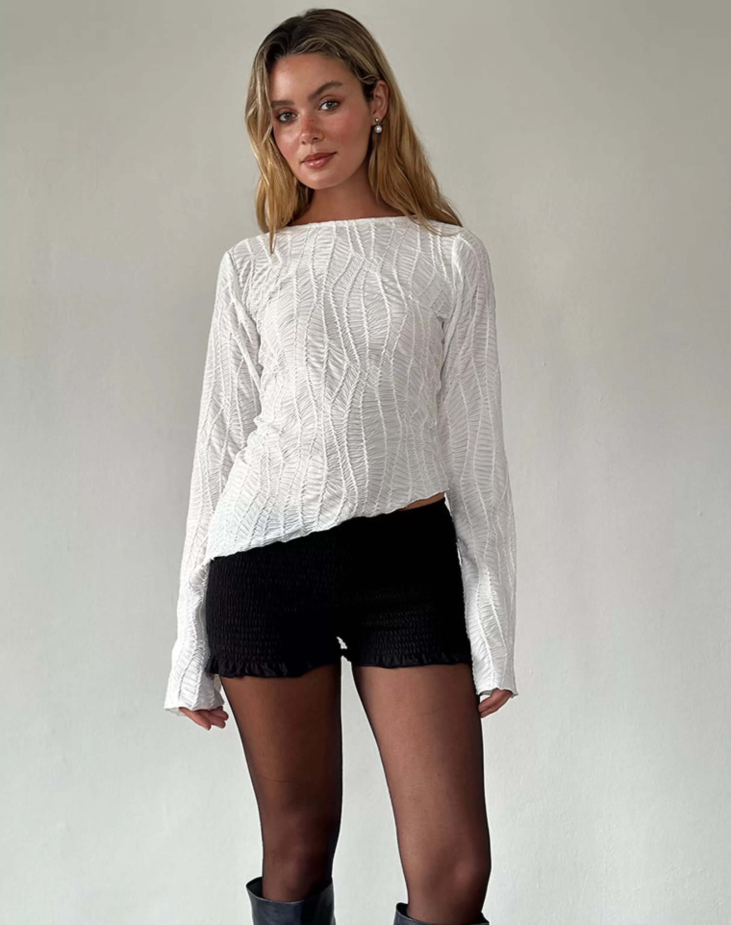 Flash Sale Lucca Ripple Top BASIC TOPS | GOING OUT TOPS
