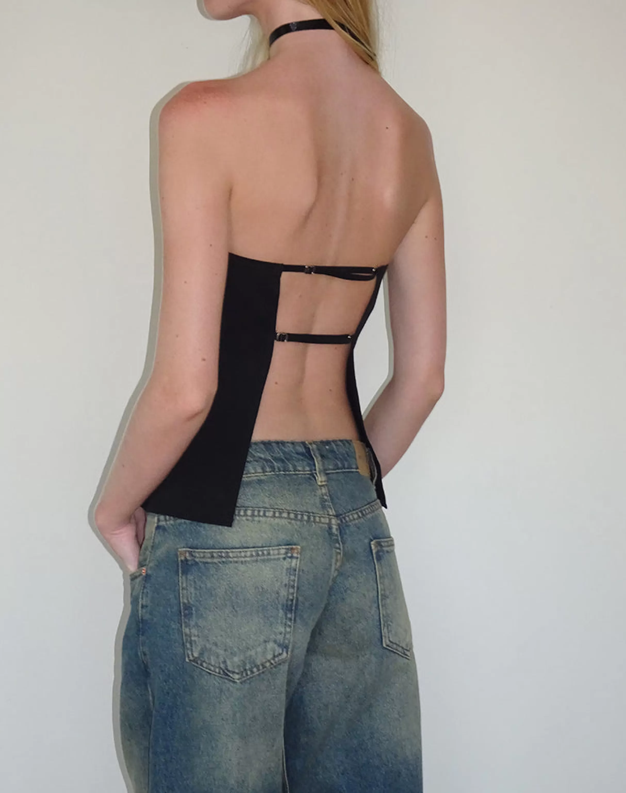 Store Mairi Longline Bandeau Top In TAILORING | BANDEAU TOPS