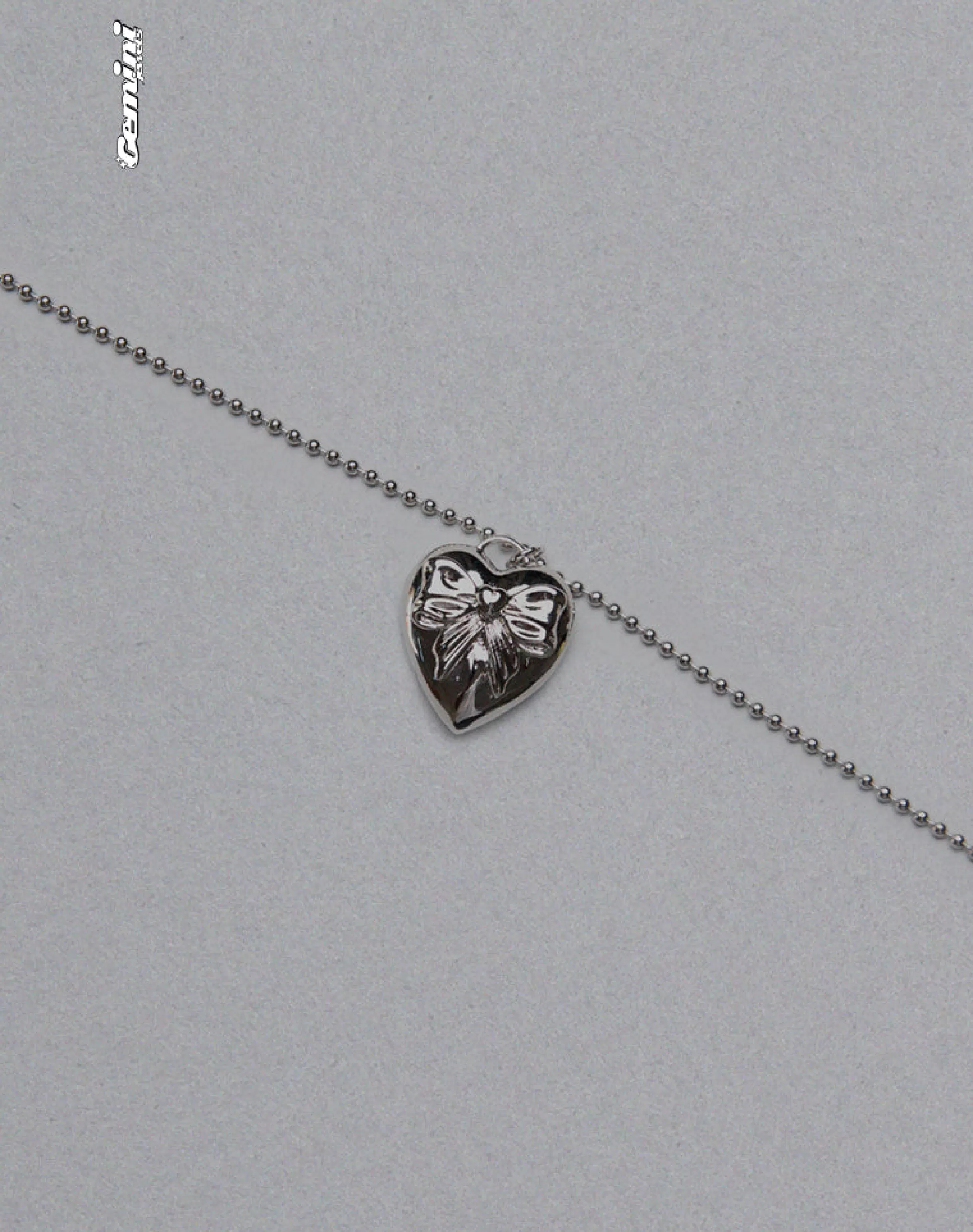 Store Matilda Silver Heart Necklace ACCESSORIES