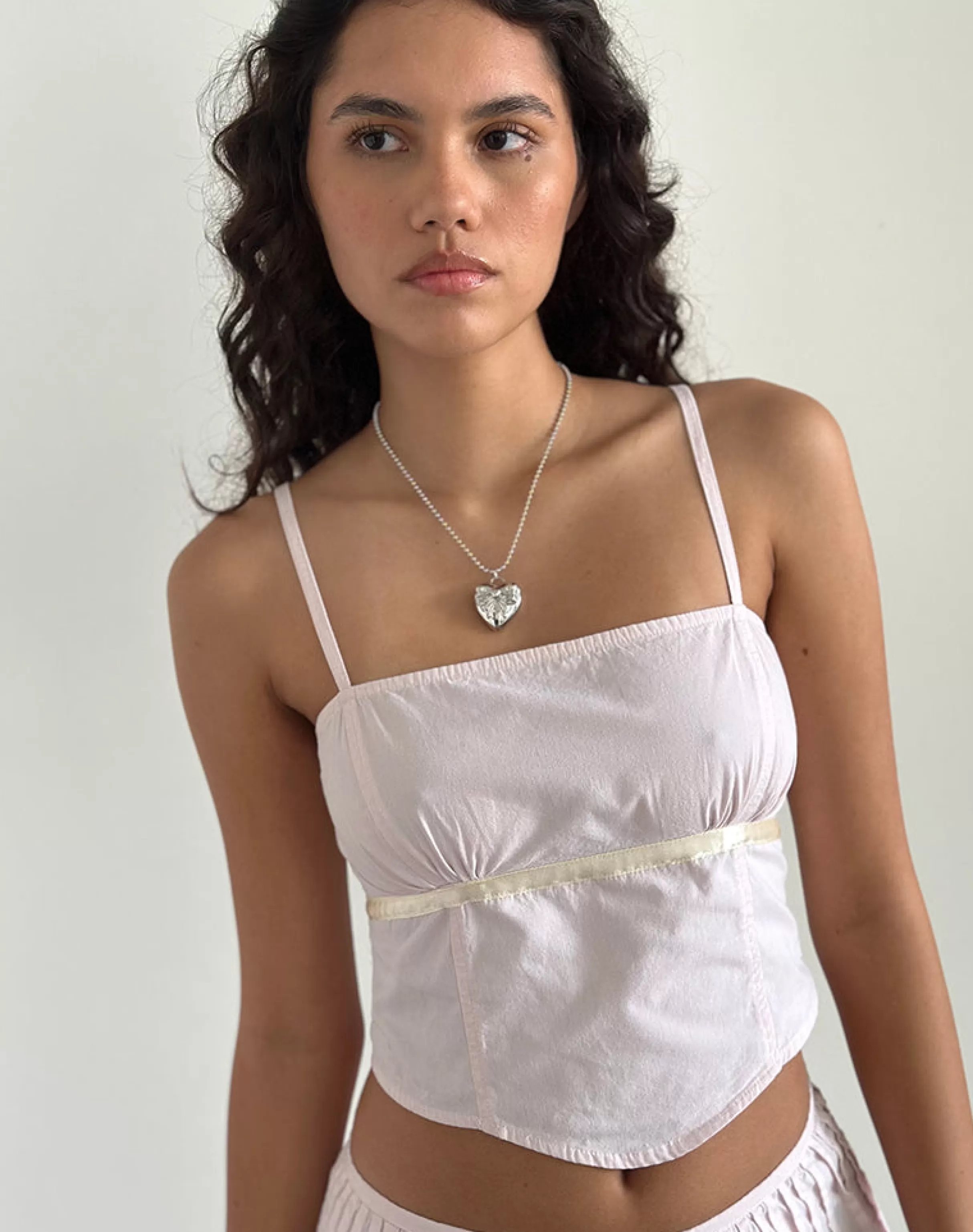 Store Matilda Silver Heart Necklace ACCESSORIES