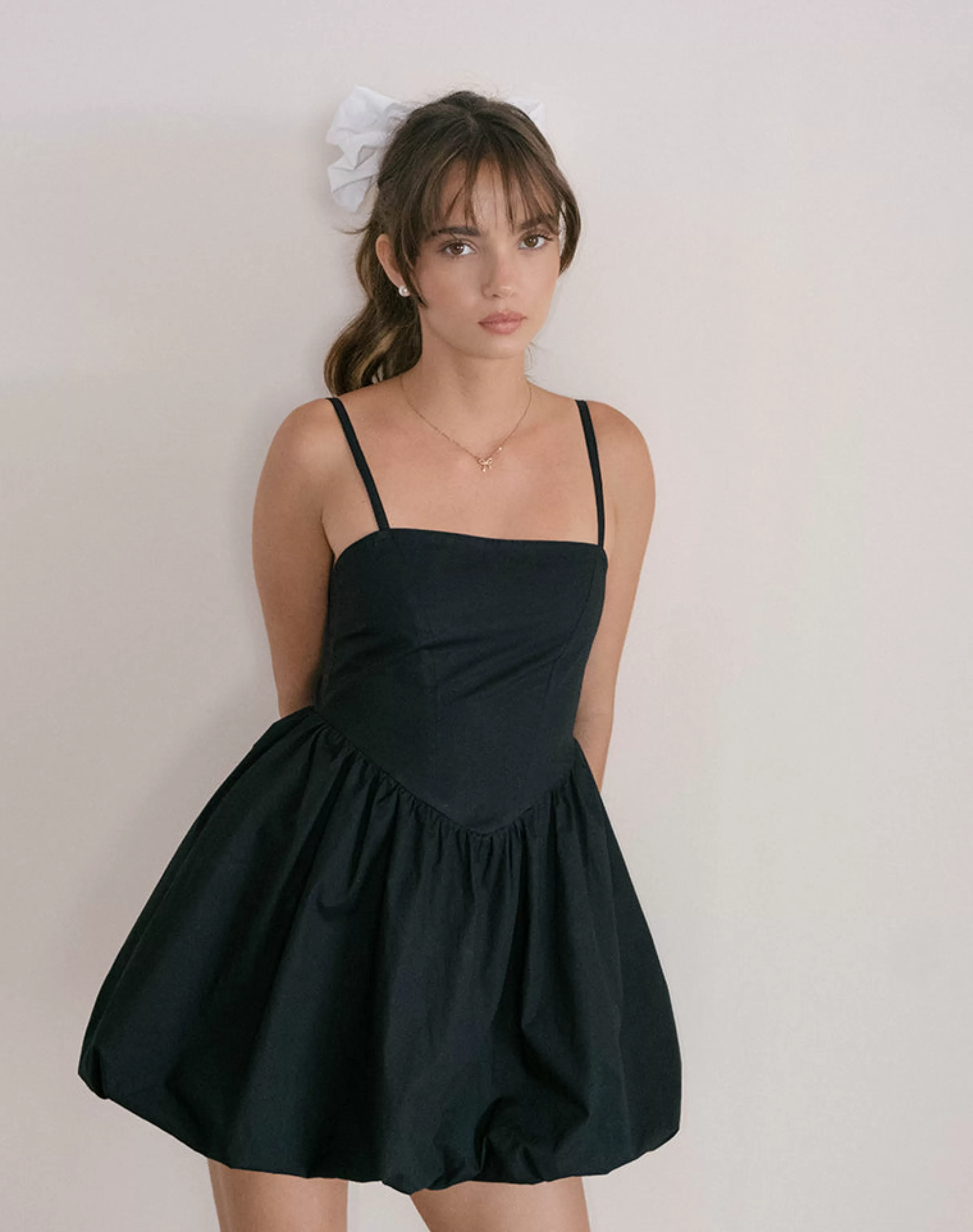 Online Micala Pufball Mini Dress In Black PARTY DRESSES | LITTLE BLACK DRESSES