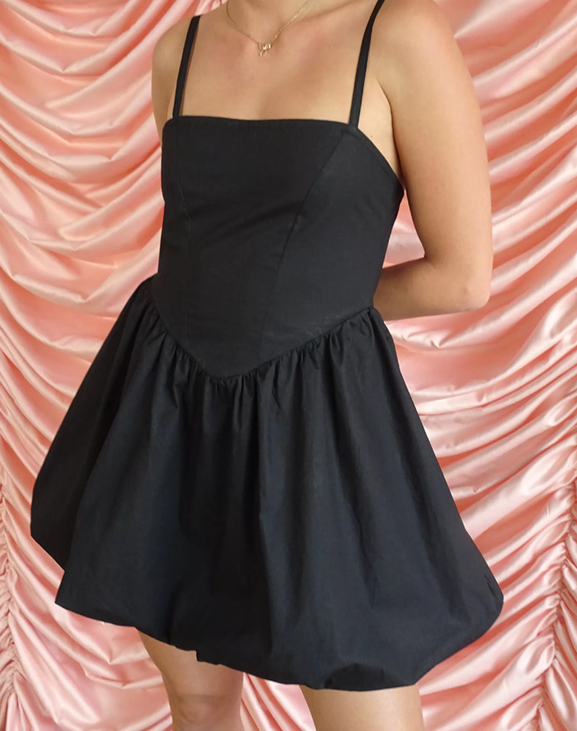 Online Micala Pufball Mini Dress In Black PARTY DRESSES | LITTLE BLACK DRESSES