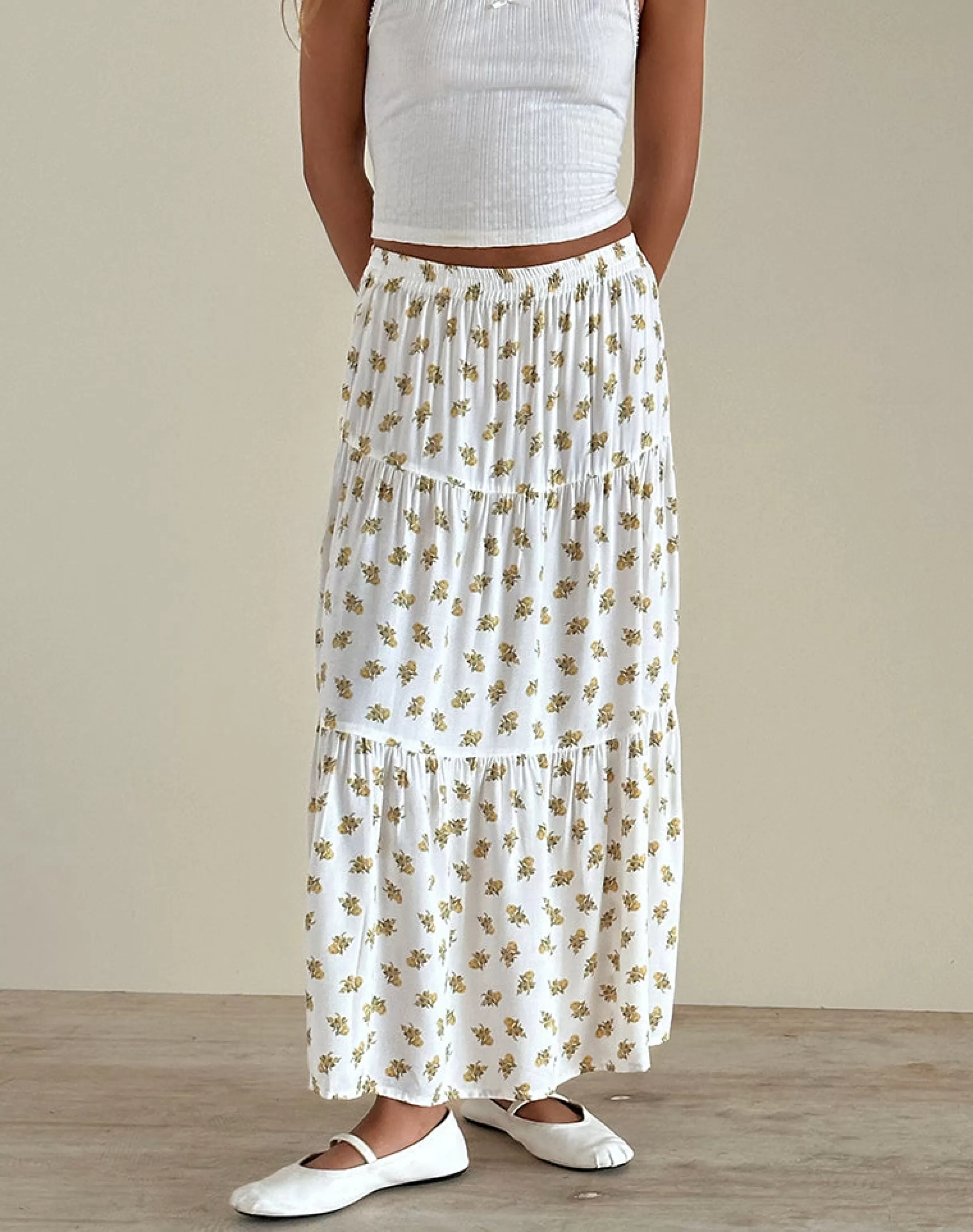 Sale Midaxi Skirt In STRAWBERRY GIRL | PRINTED SKIRTS