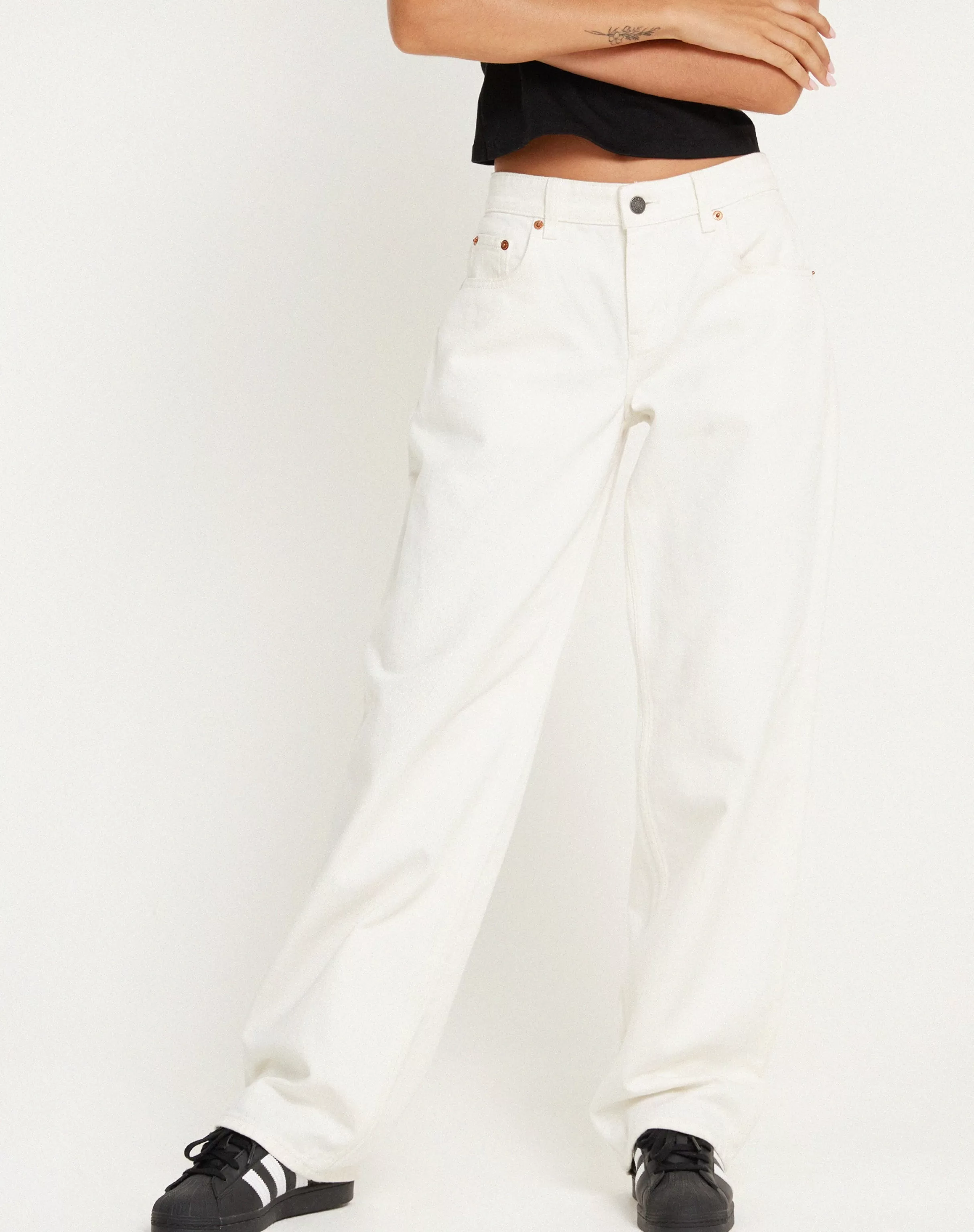 Online MOTEL X BARBARA Low Rise Parallel Jeans In SALE DENIM | LOW RISE JEANS
