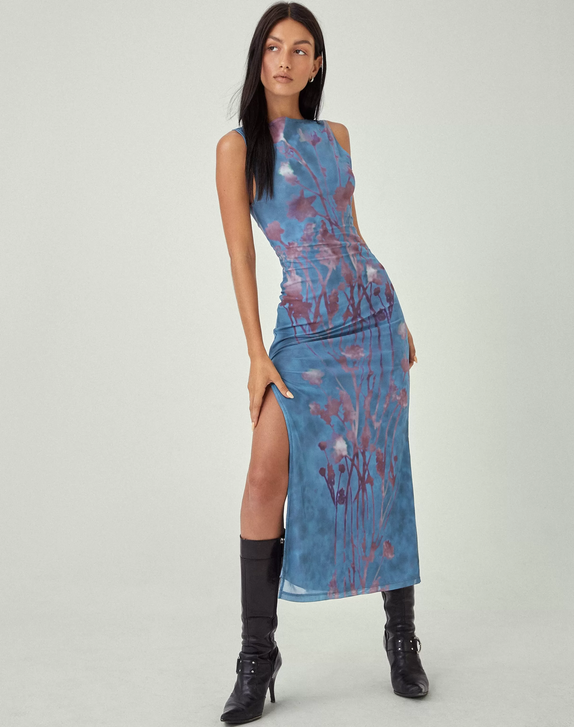 Store MOTEL X JACQUIE Flo Midi Dress In PRINTED DRESSES | SUMMER DRESSES