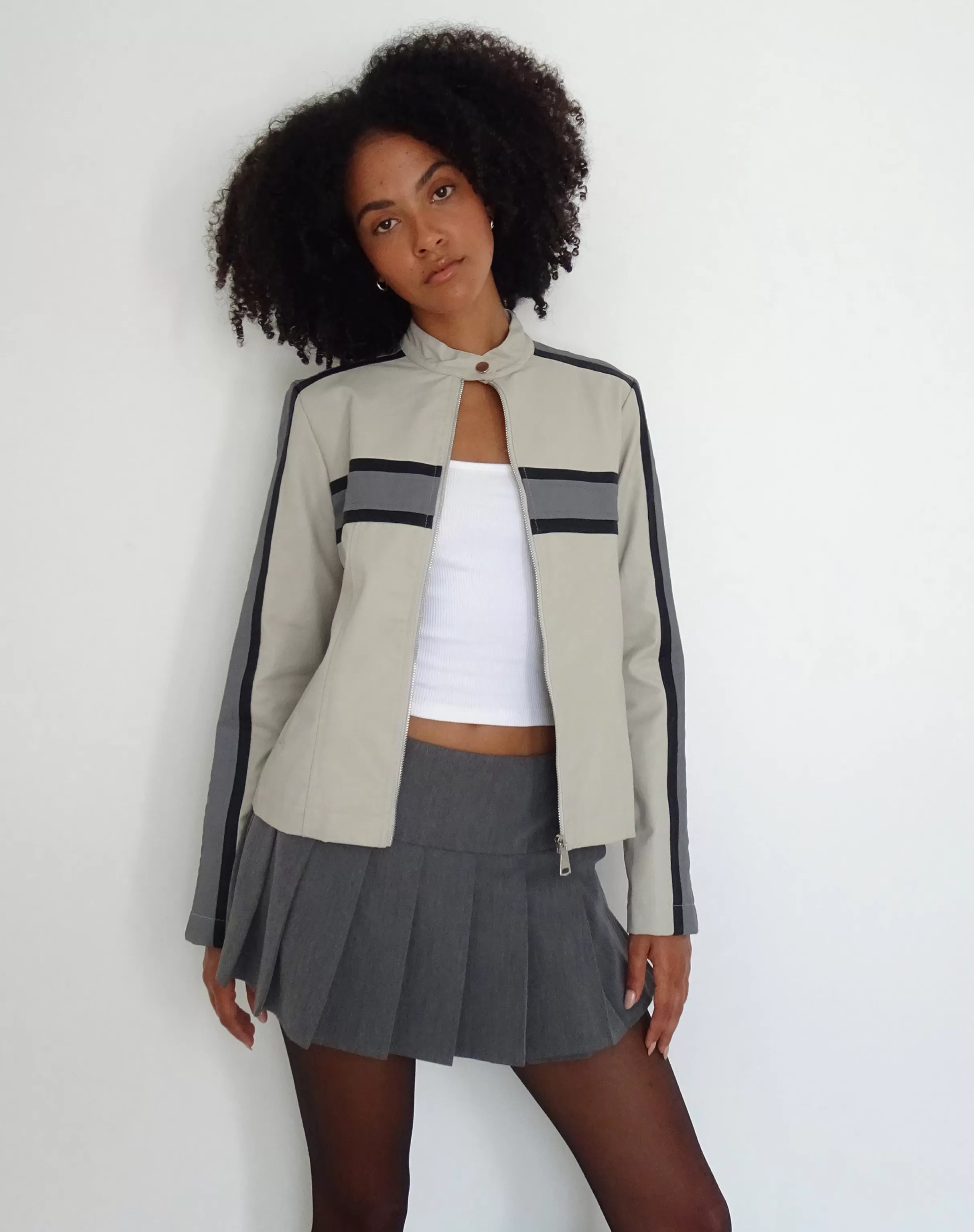 Fashion MOTEL X JACQUIE Oliver Zip Up Jacket In SALE COATS & JACKETS | PU JACKETS