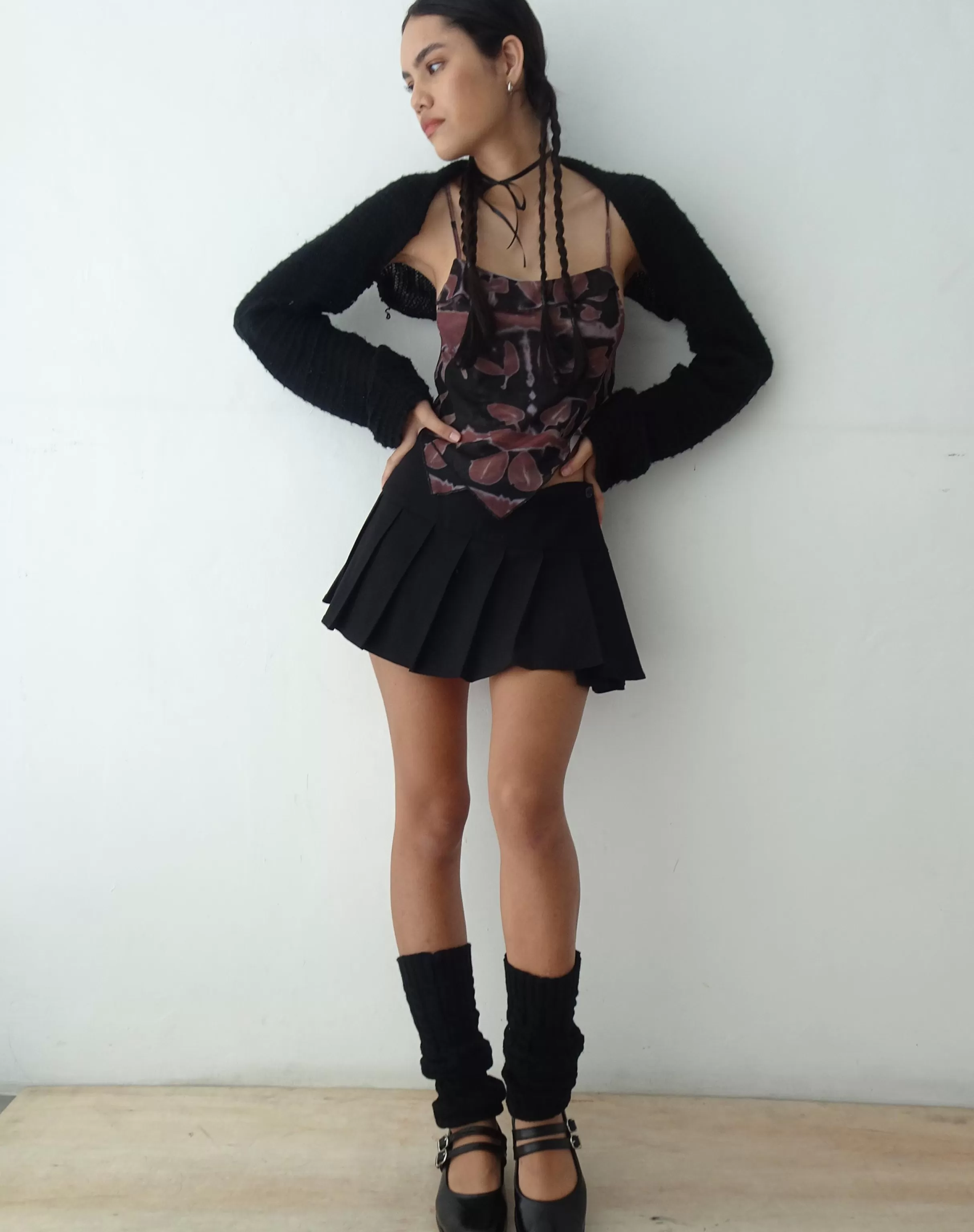 Shop MOTEL X OLIVIA NEILL Casini Pleated Micro Skirt In MINI SKIRTS