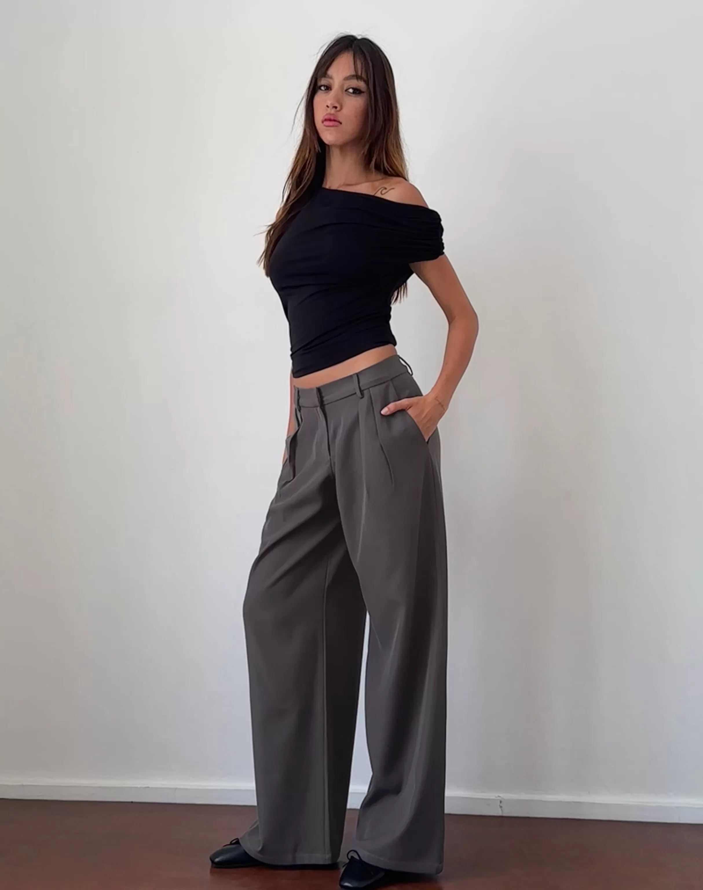 Best Nailaka Low Rise Wide Leg Tailored Trouser In TAILORING | TAILORED TROUSERS