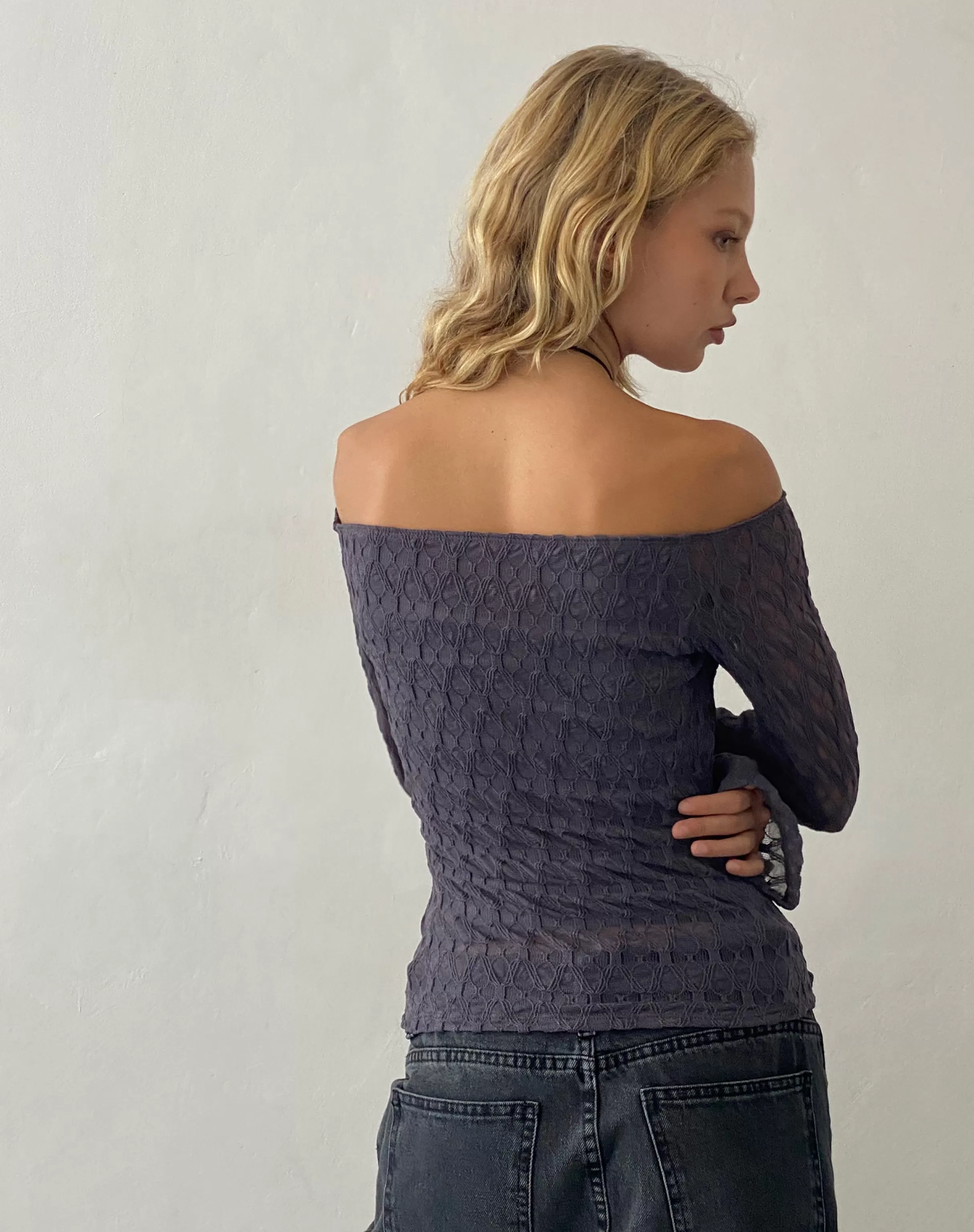 Best Neira Long Sleeve Bardot Top In BANDEAU TOPS | LONG SLEEVE TOPS