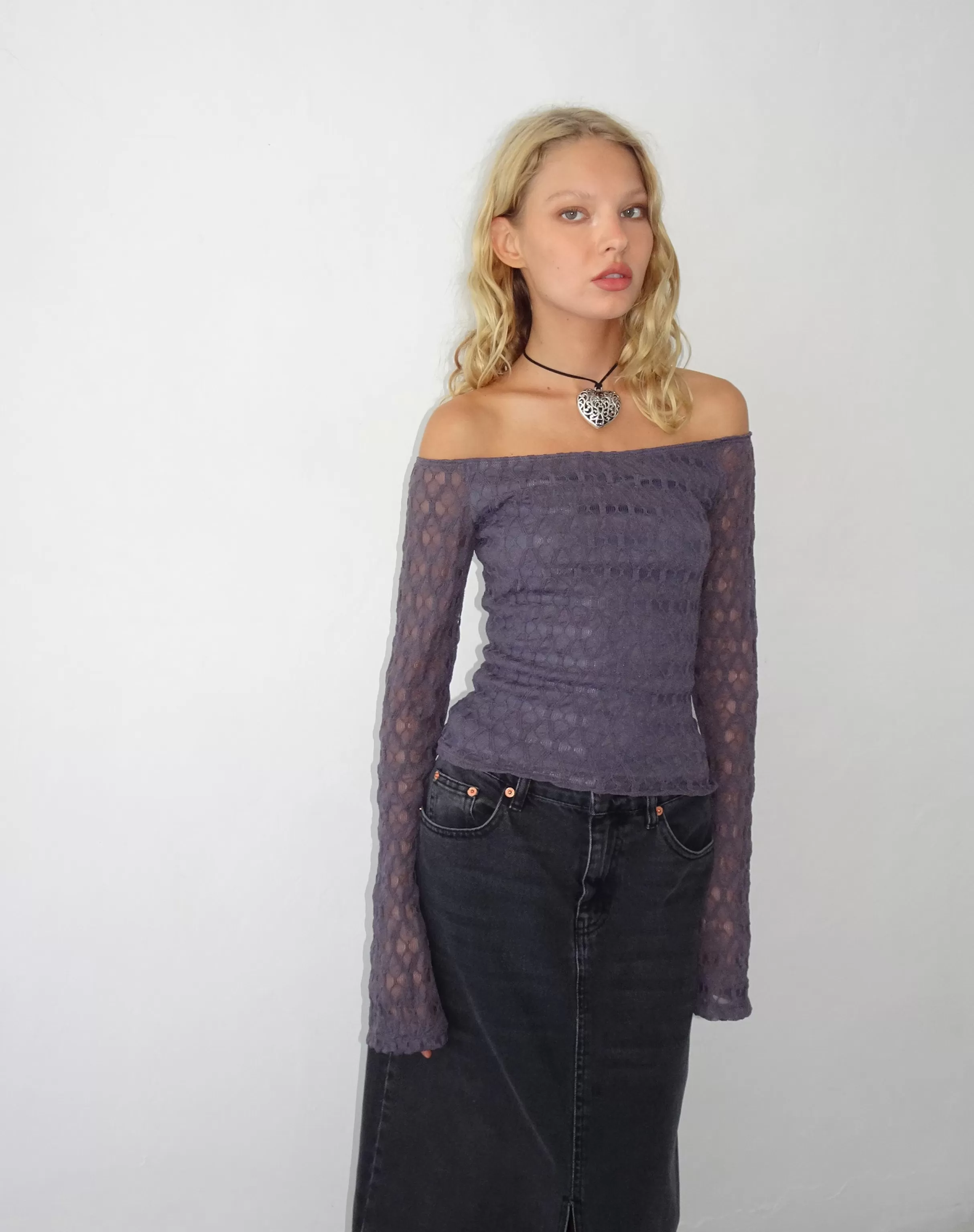 Best Neira Long Sleeve Bardot Top In BANDEAU TOPS | LONG SLEEVE TOPS