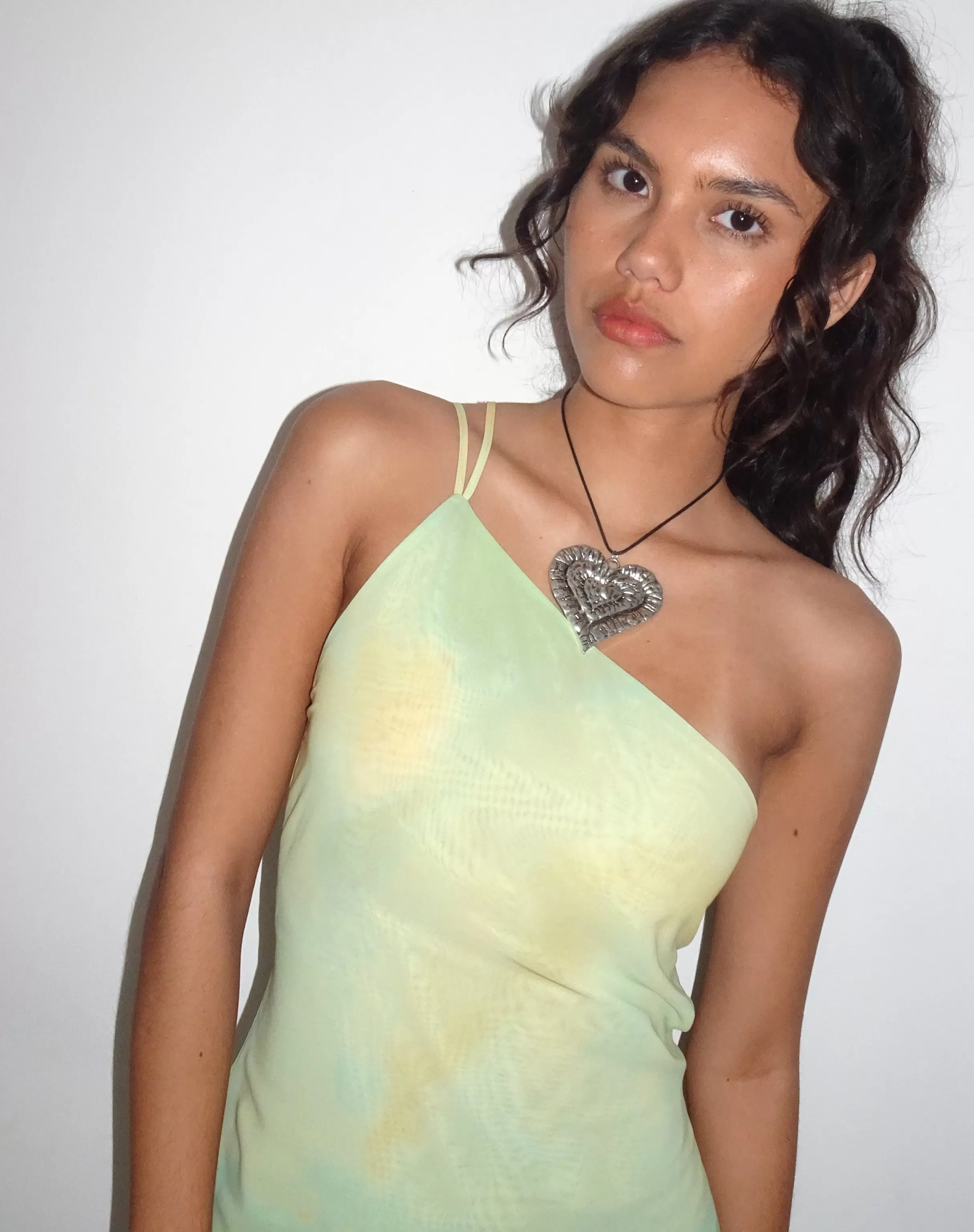 Clearance Nesrin One Shoulder Longline Top In PRINTED TOPS
